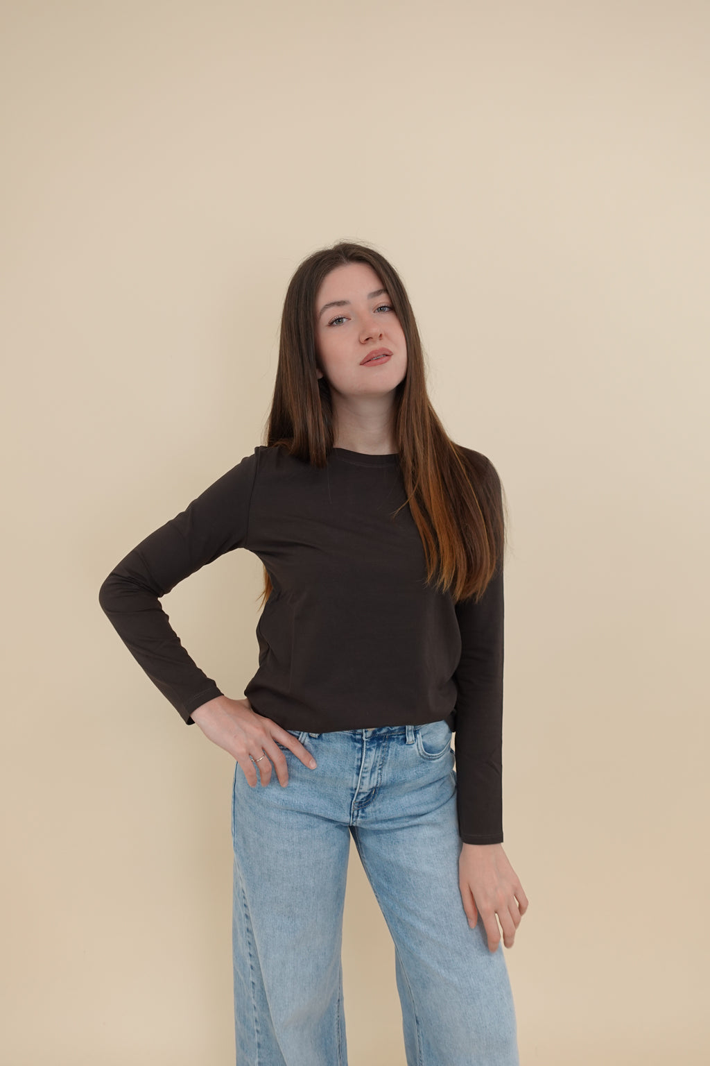 Maglia Basic Marrone