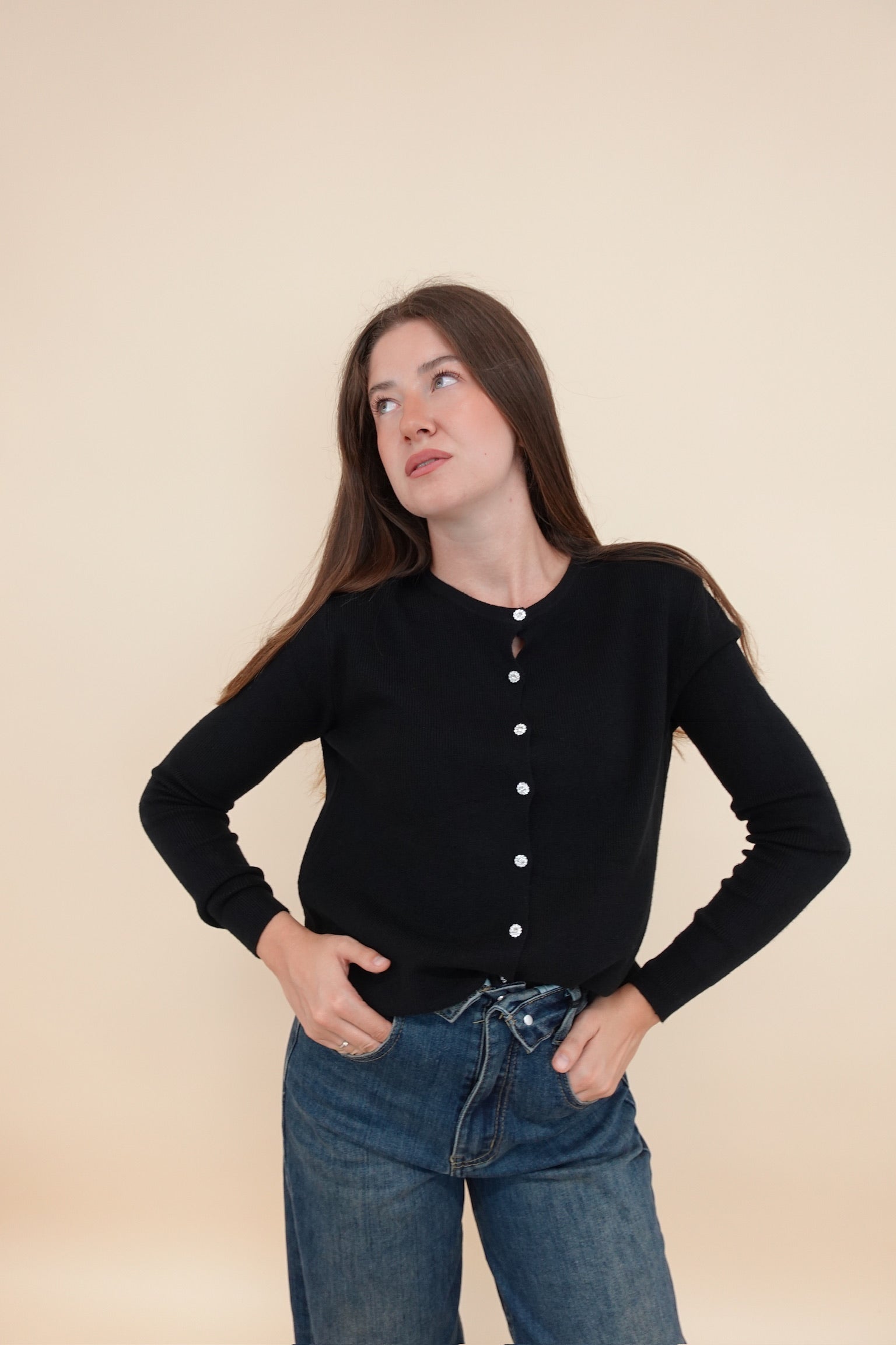 Cardigan Gioiello Nero