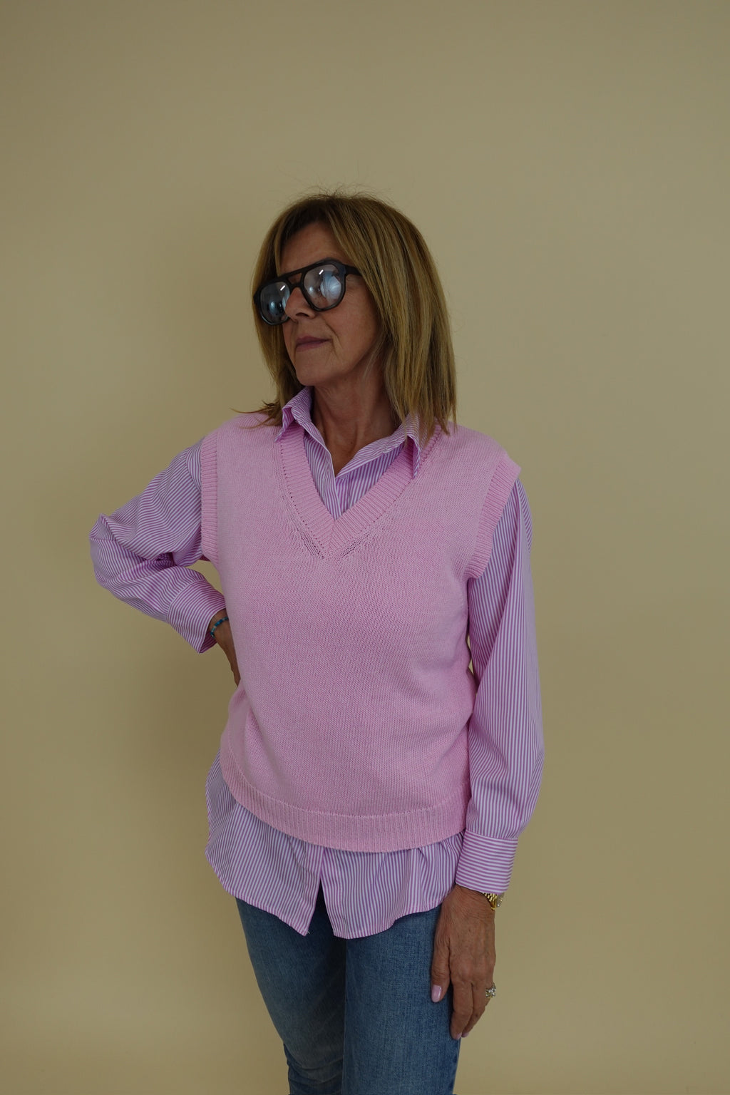 Gilet V Rosa