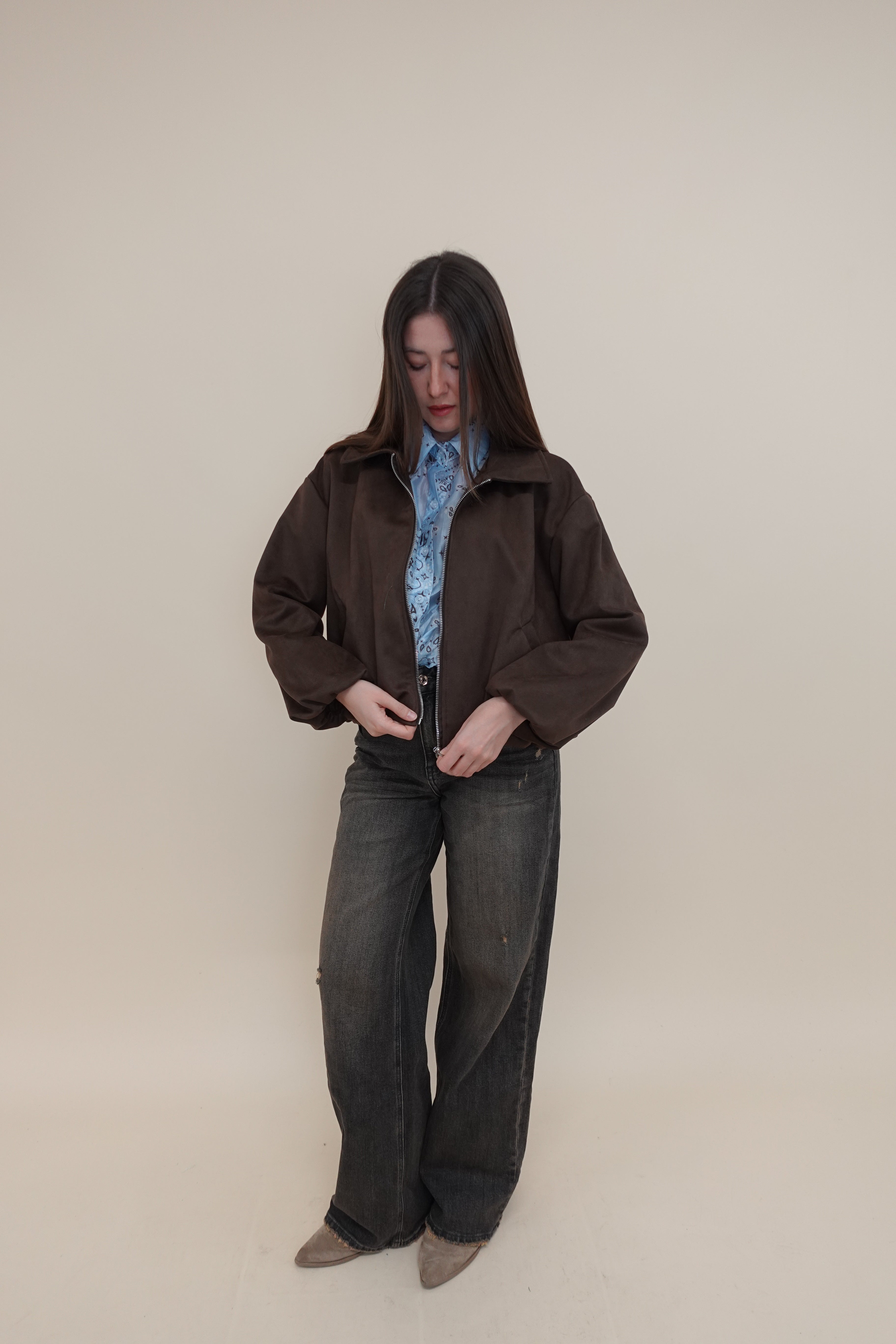 Giacca Bomber Marrone