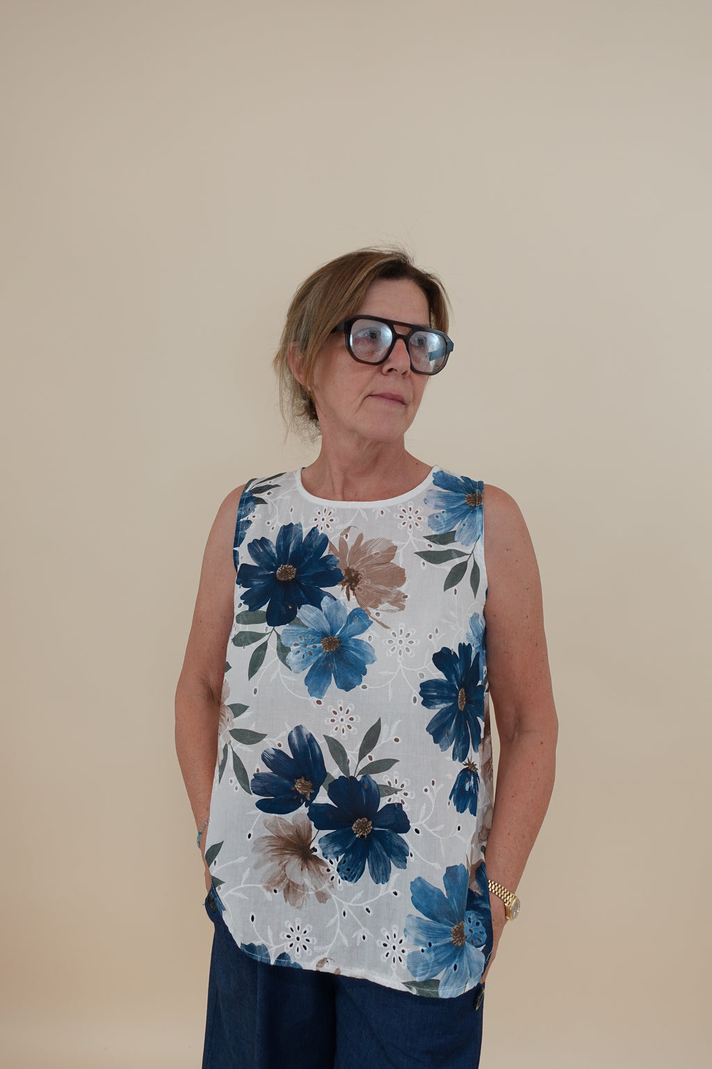 Camicia Sangallo Flower