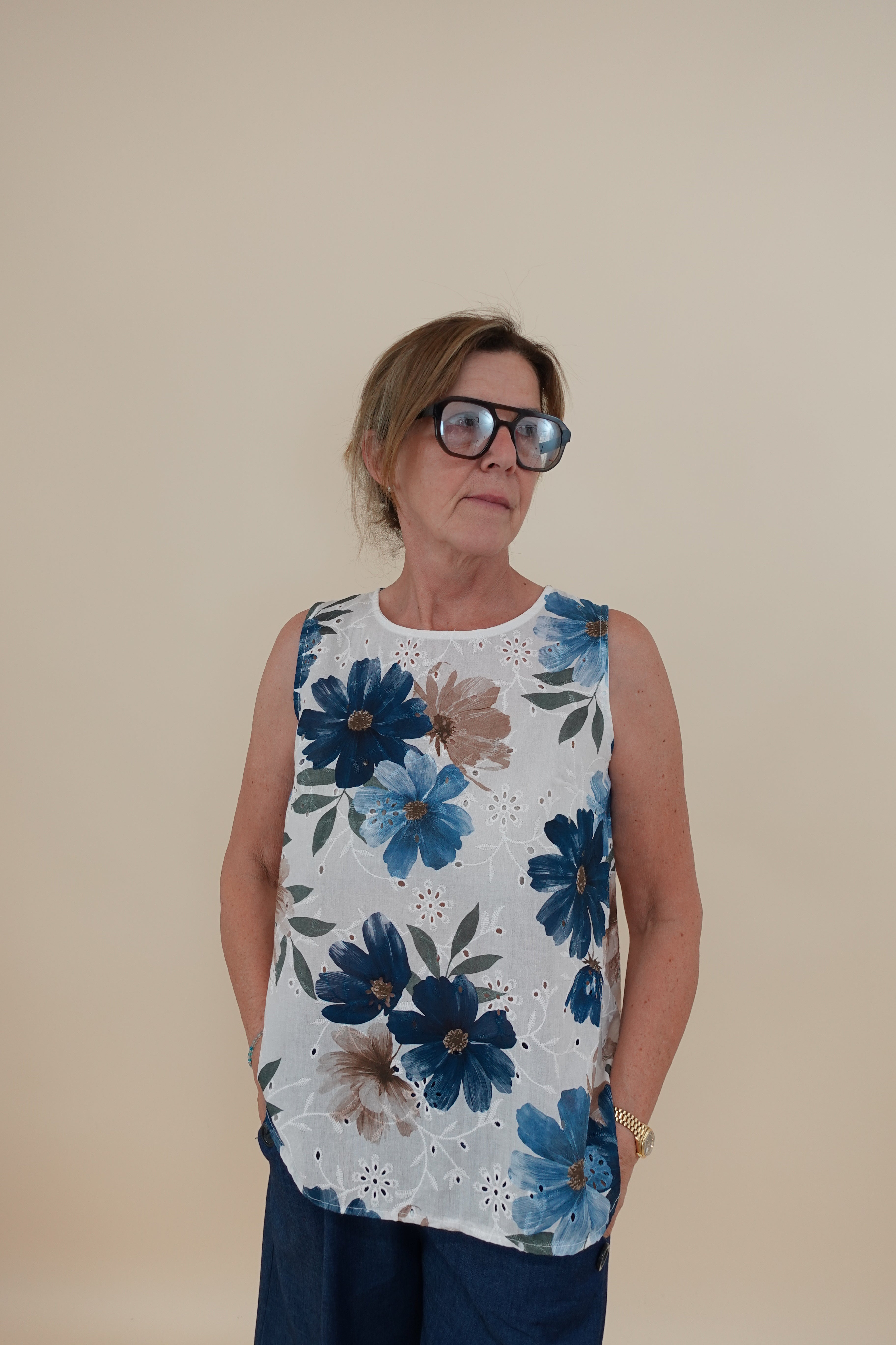 Camicia Sangallo Flower
