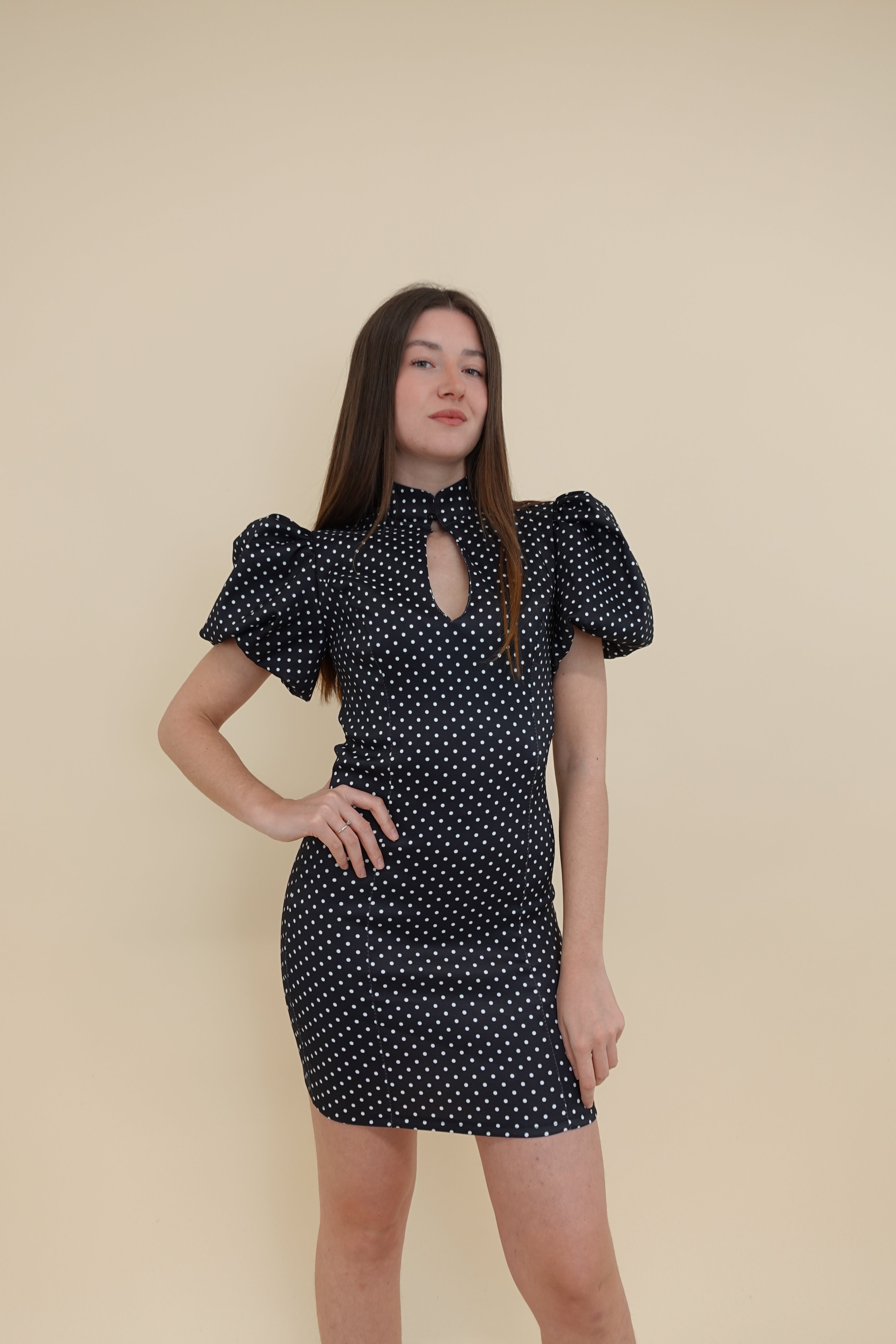 Abito Pois Black