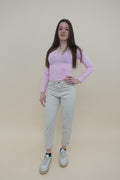Jeans Momfit Beige
