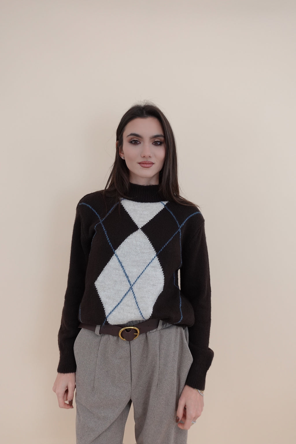 Maglione Lorena Marrone