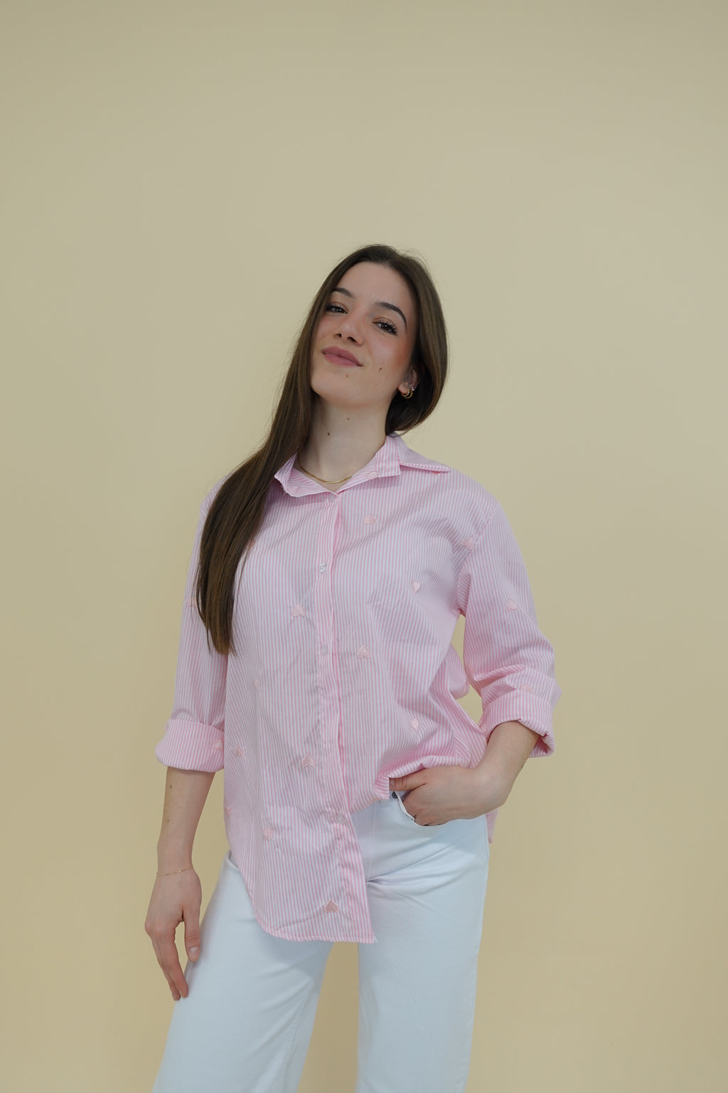 Camicia Cuore Rosa