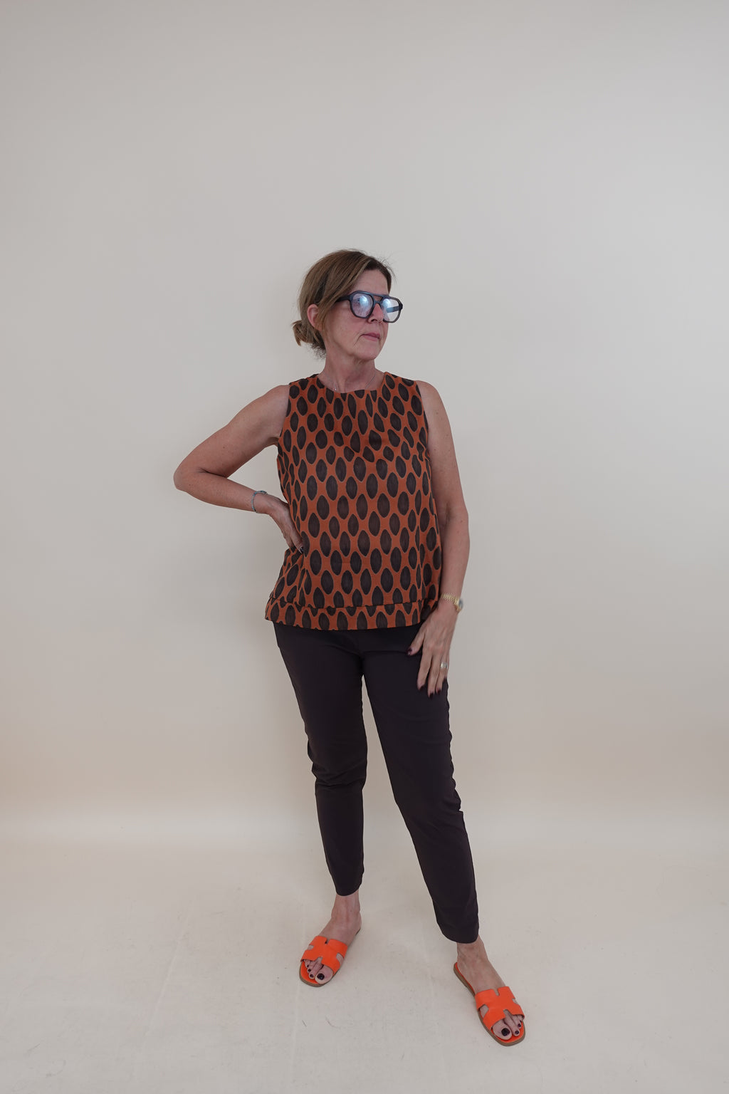 Camicia Bollini Arancio