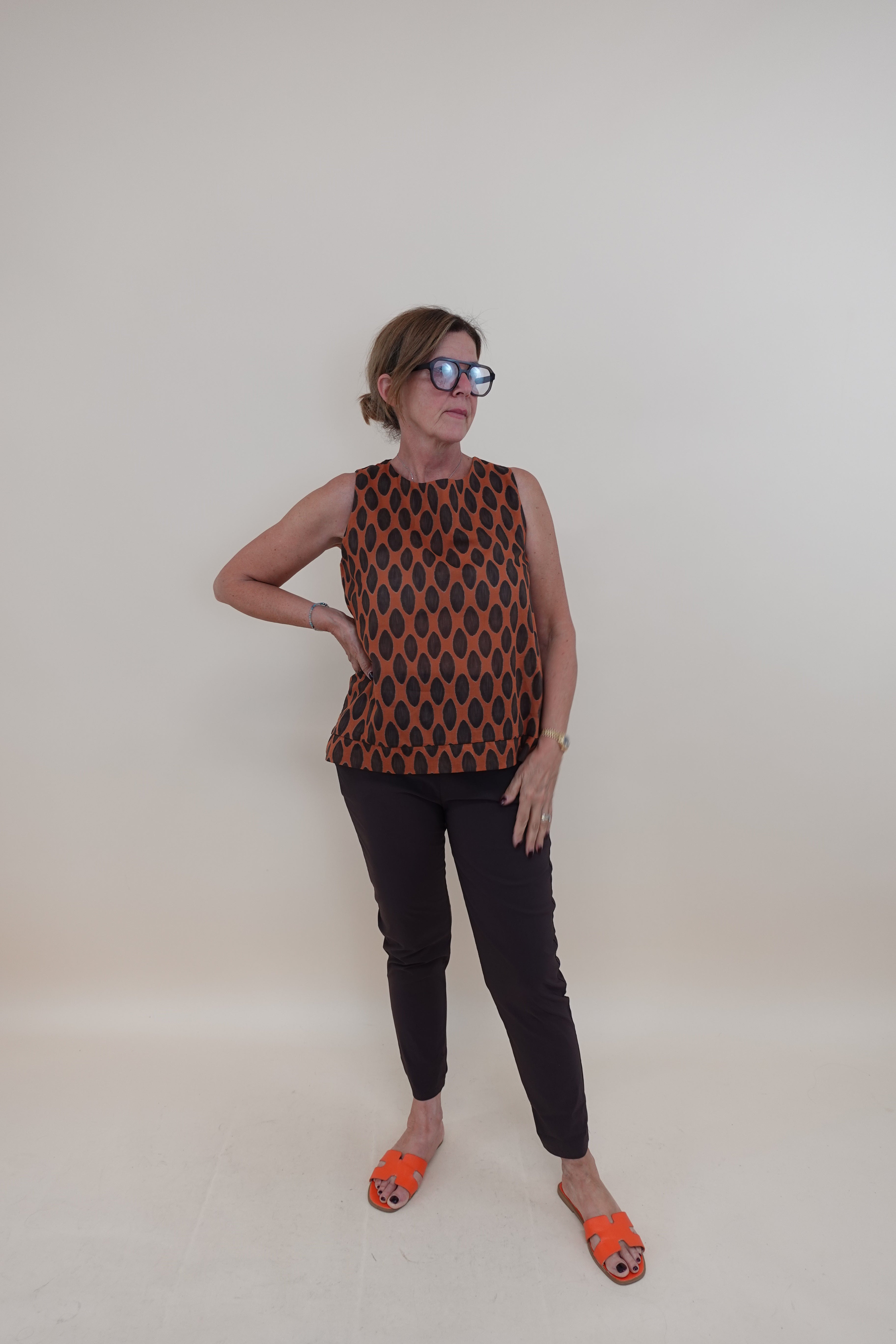 Camicia Bollini Arancio