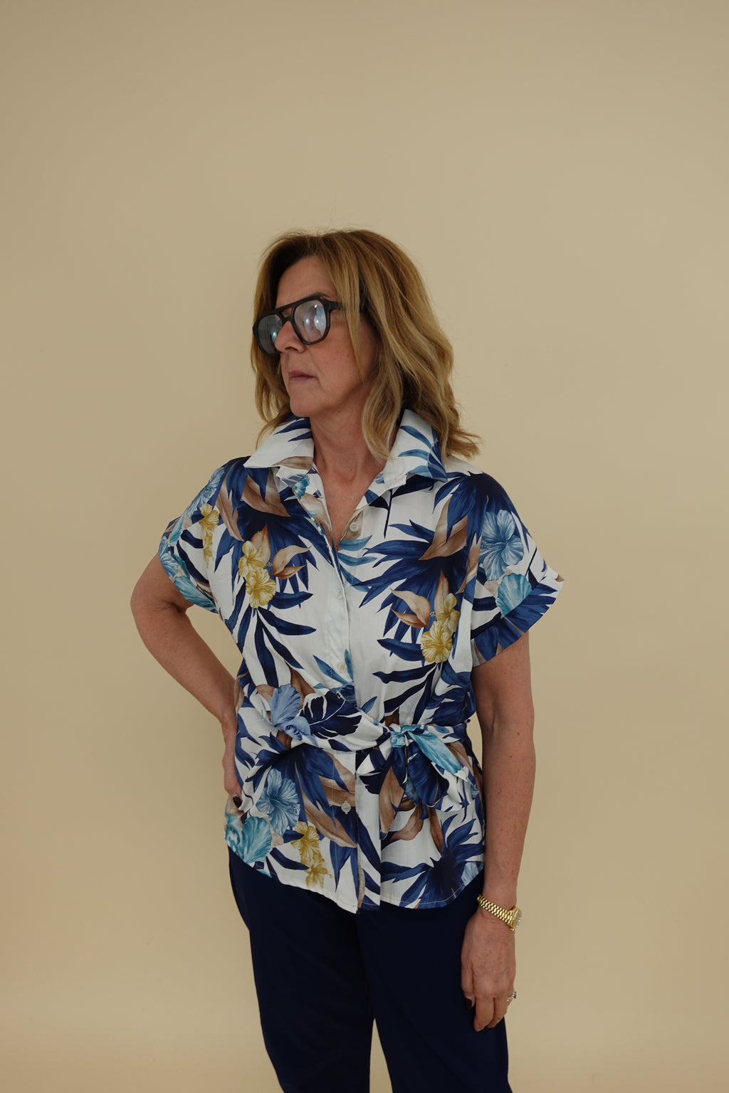 Camicia Hawaii Blu