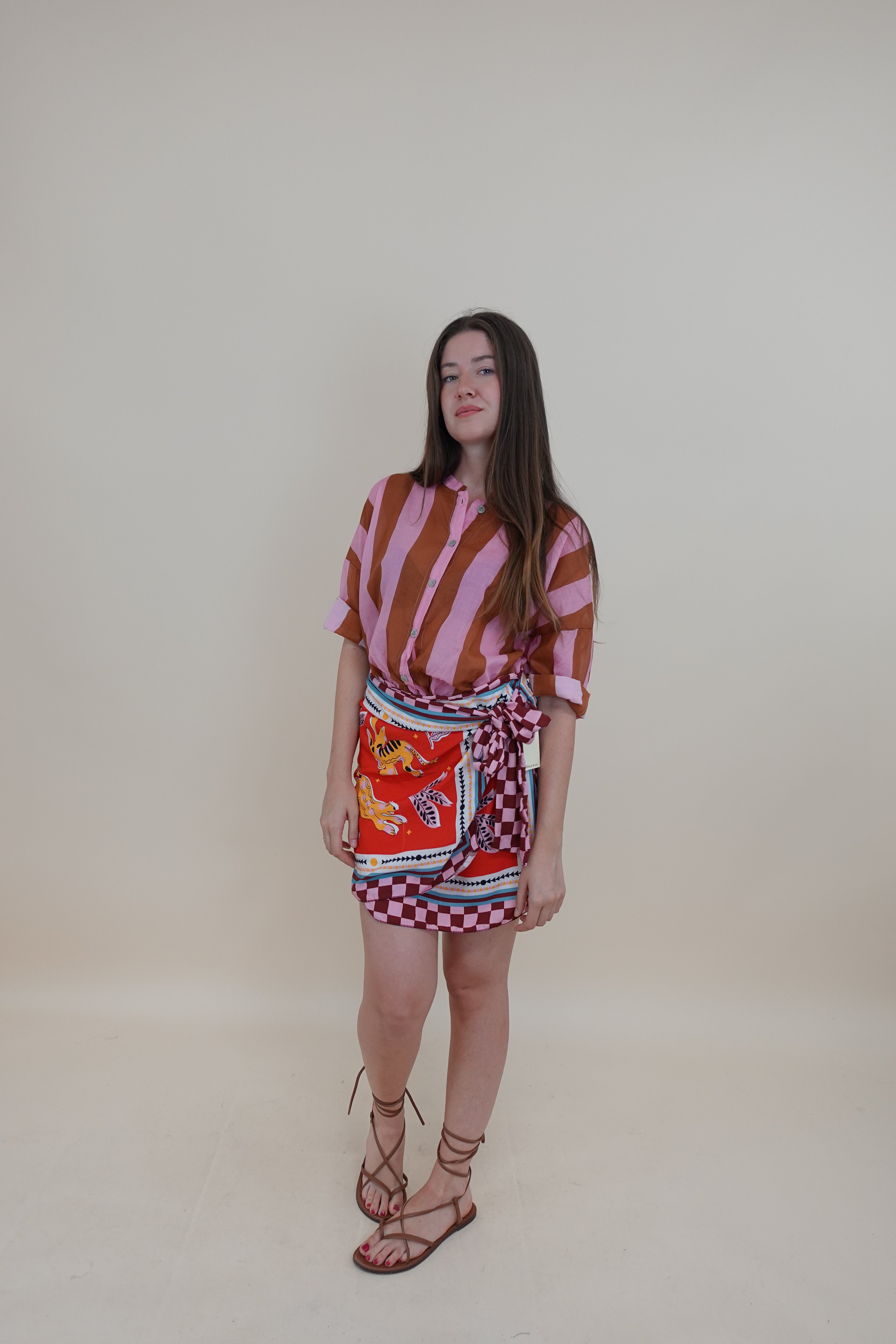 Camicia San Teodoro Terracotta