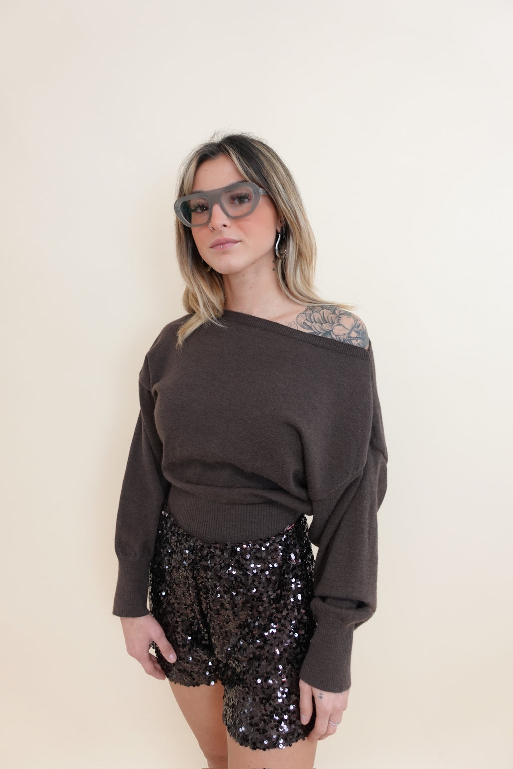 Maglia Giulia Marrone