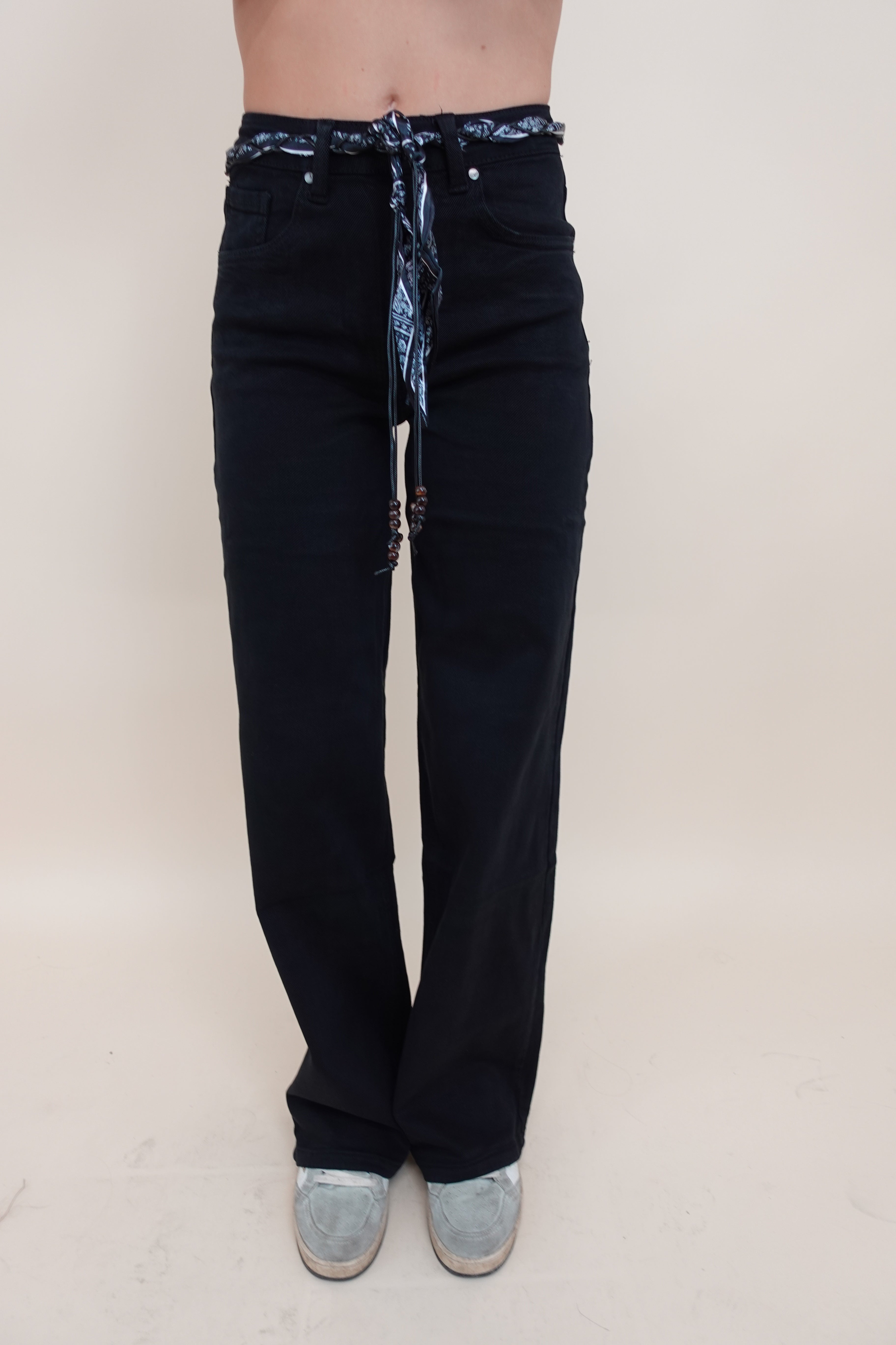 Jeans palazzo nero