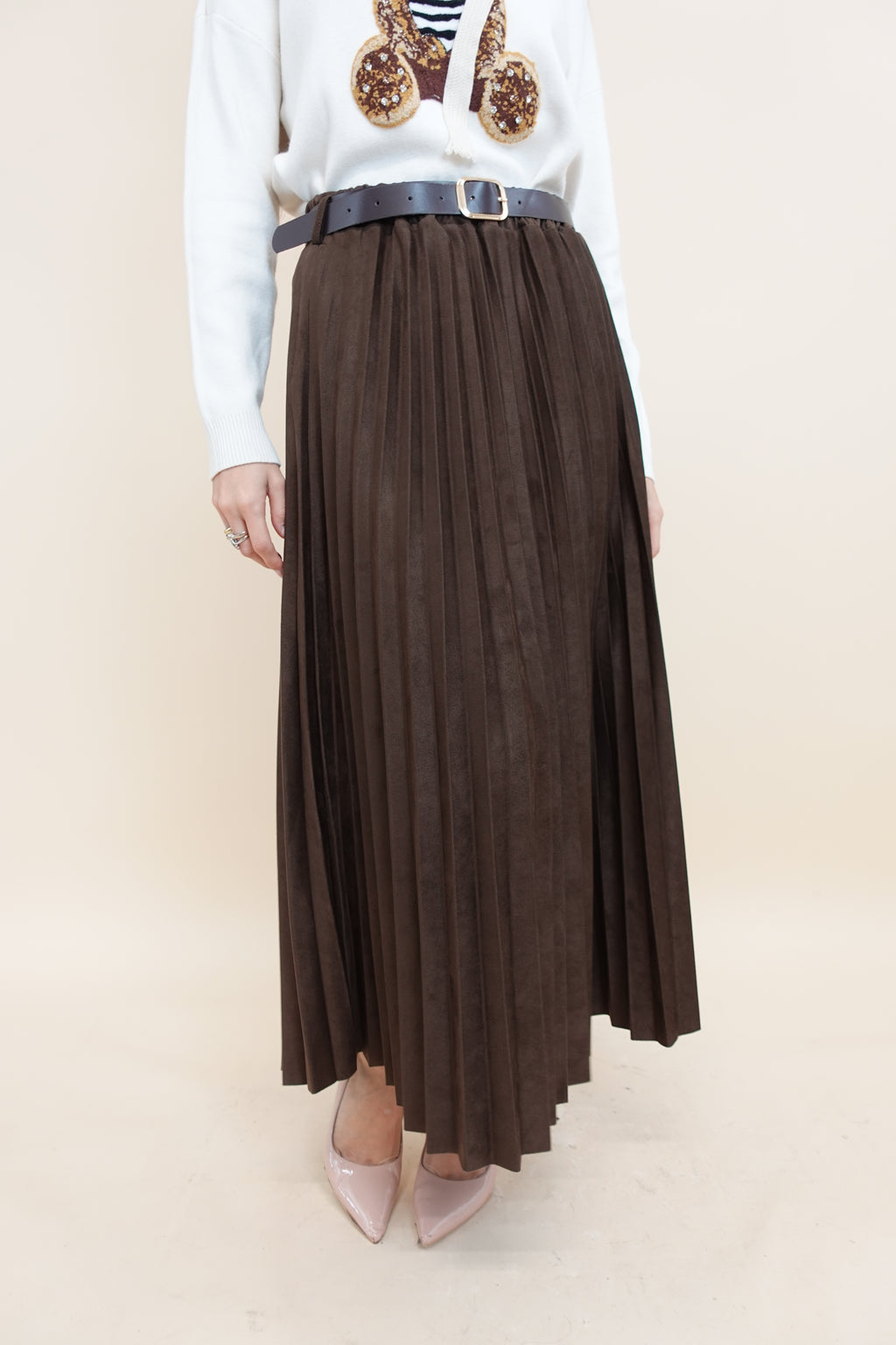 Gonna Plissè Brown