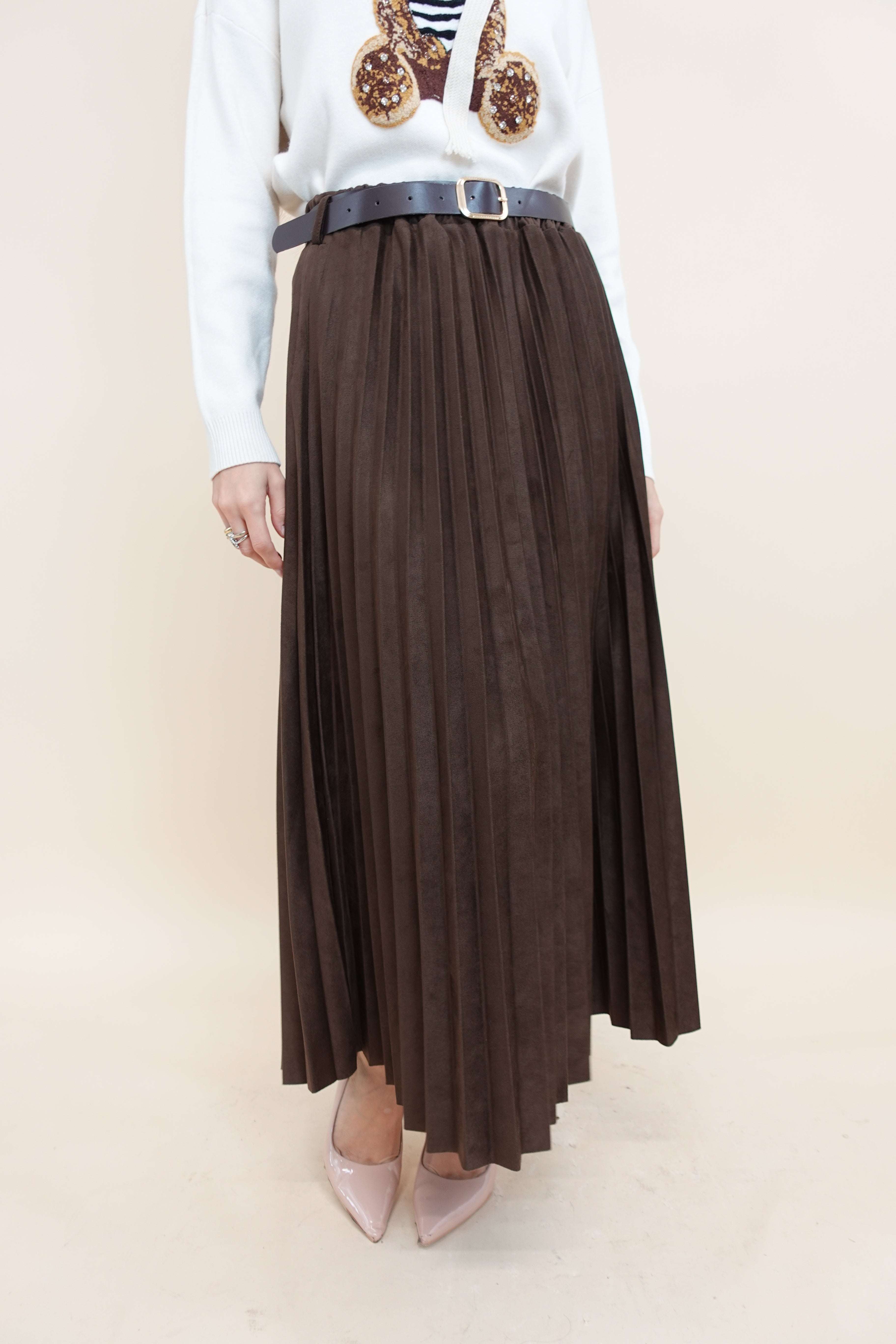 Gonna Plissè Brown