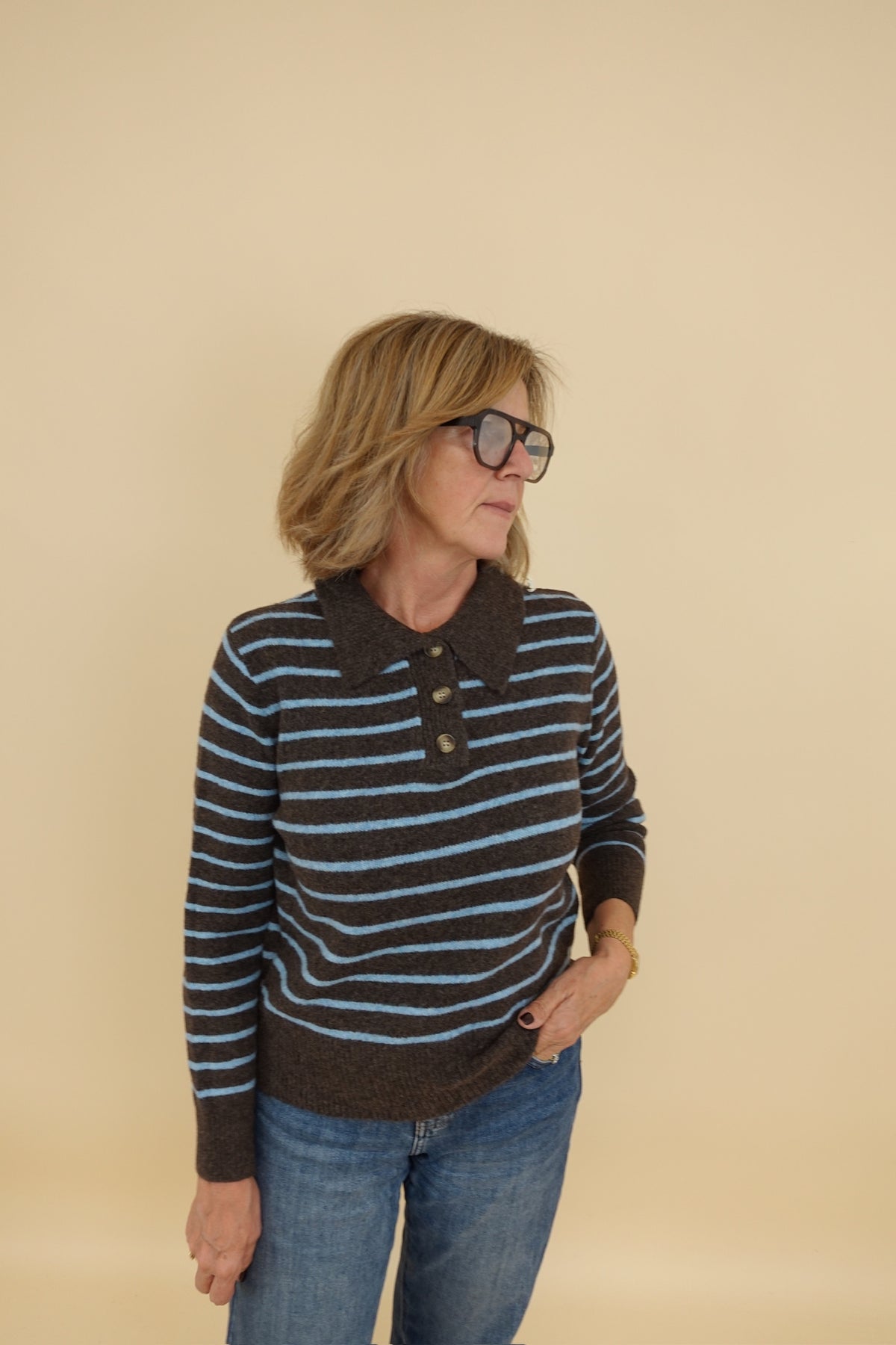 Maglione Line Azzurro