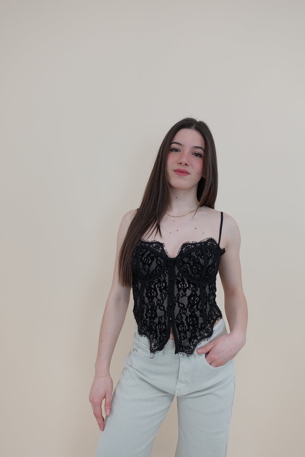 Corsetto Pizzo Black