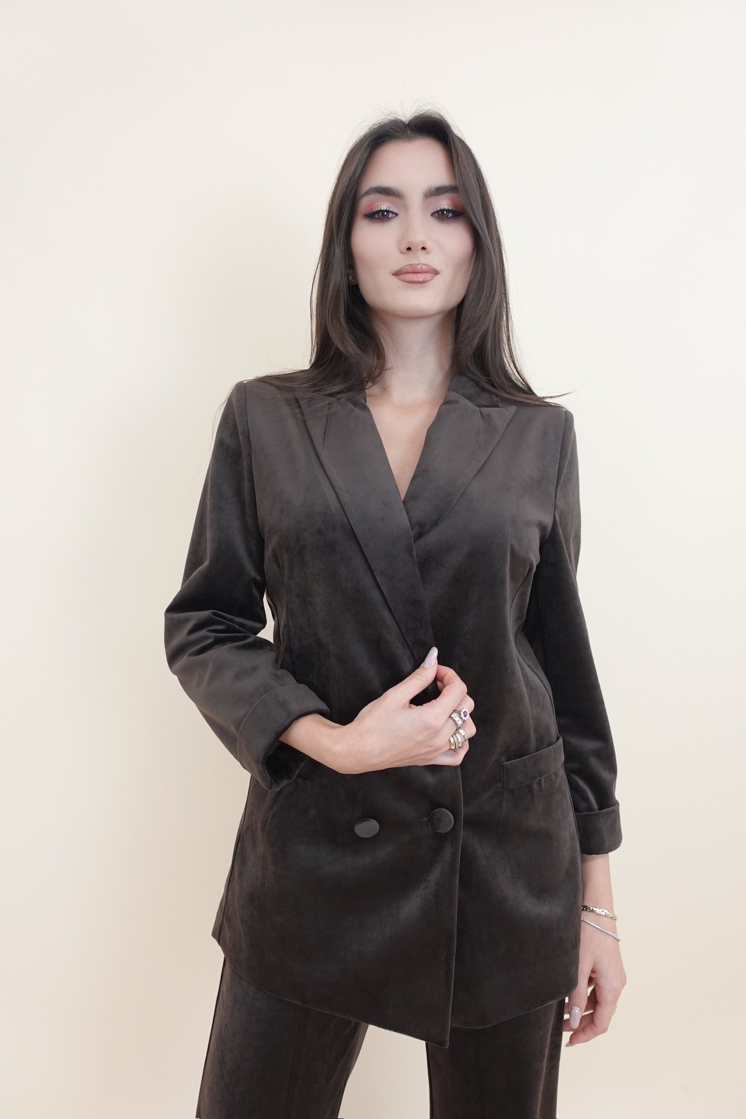 Giacca Velluto Marrone