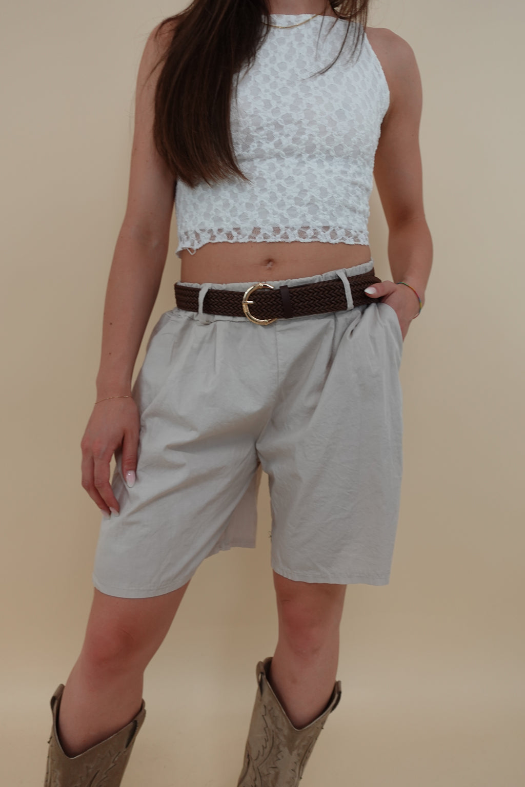 Shorts Valentina Beige
