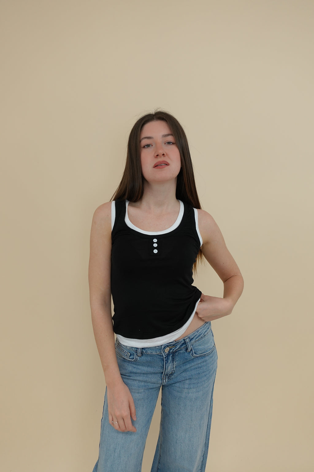 Canotta Hailey Nero