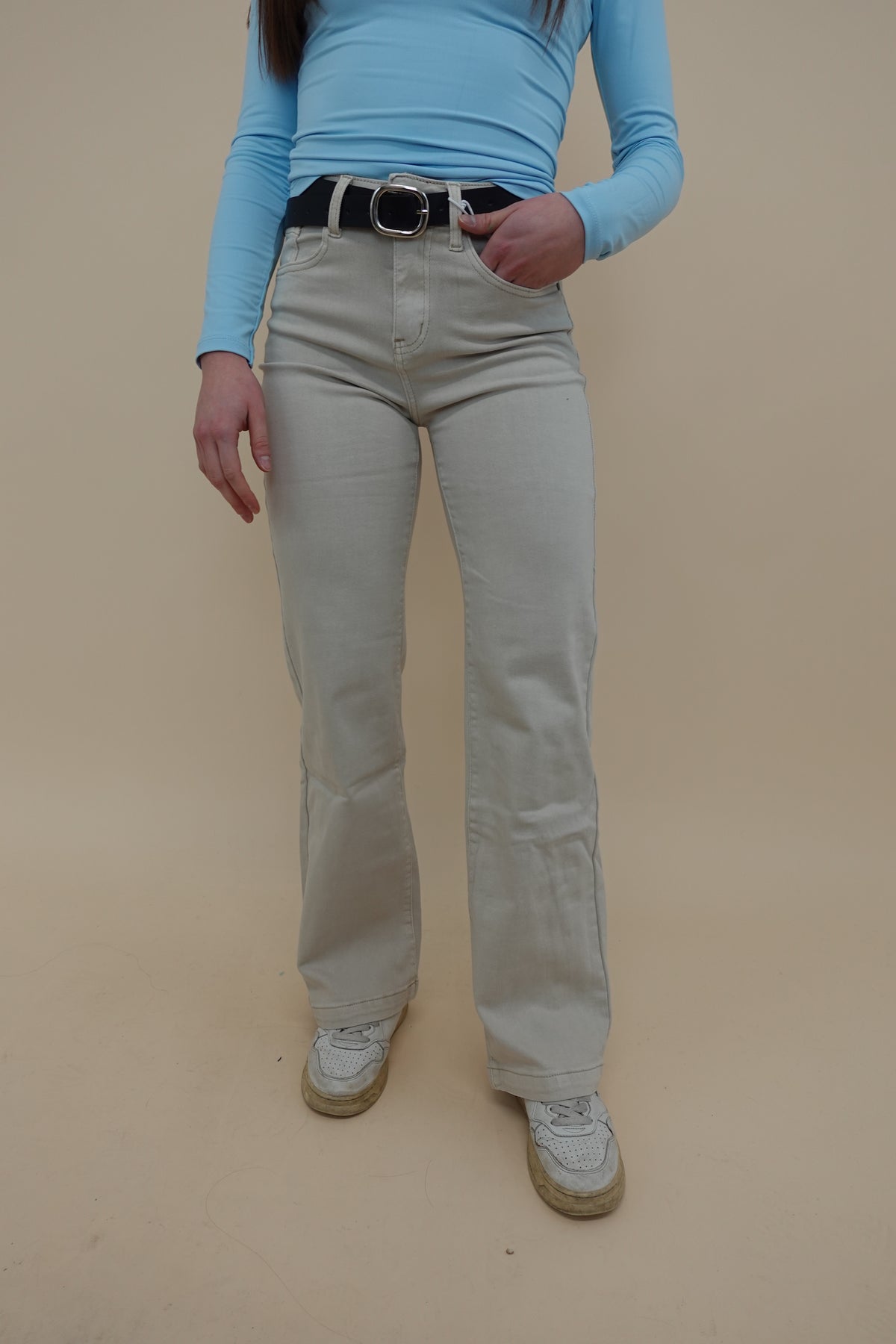 Jeans Palazzo Beige