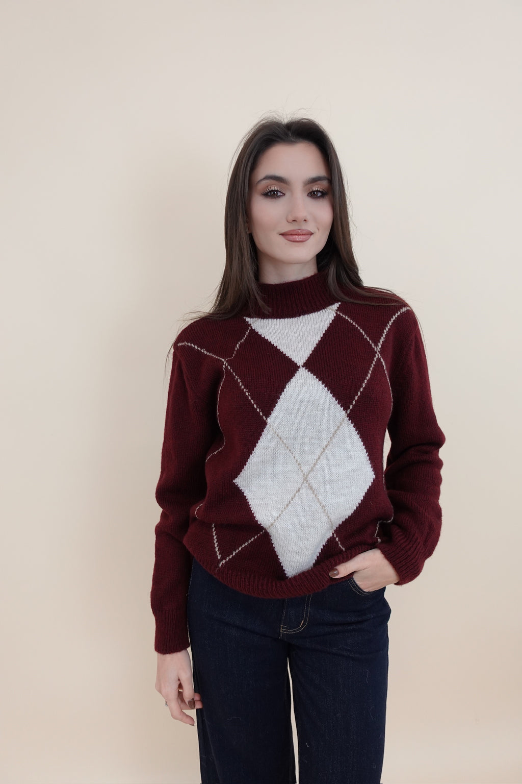 Maglione Lorena Bordeaux
