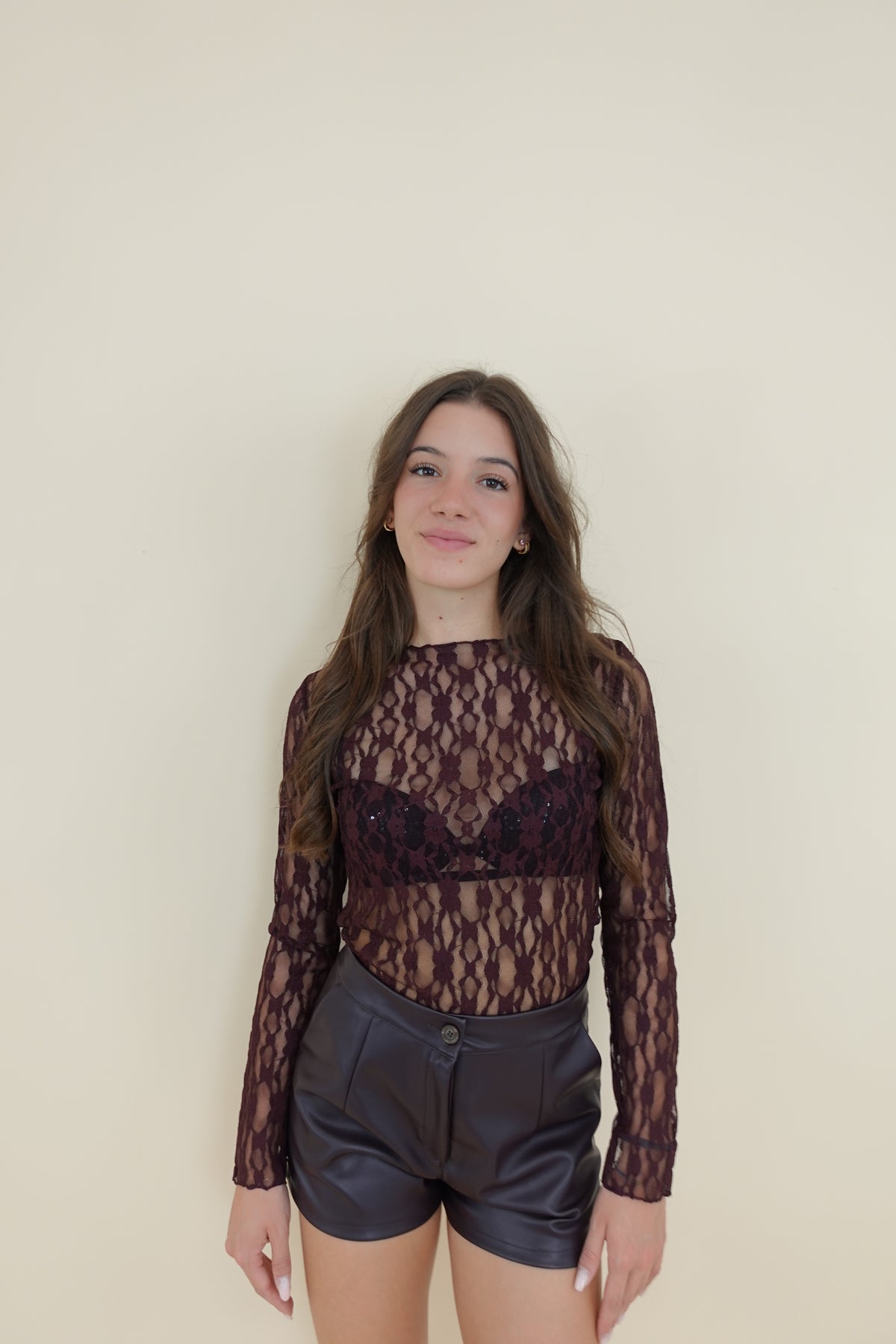 Maglia Pizzo Bordeaux