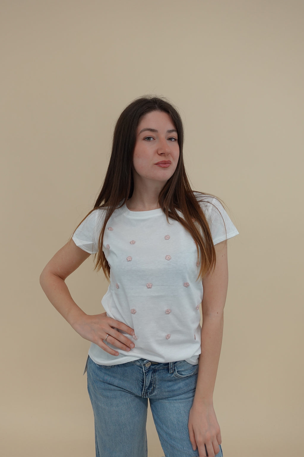 T-shirt Margherite Rosa