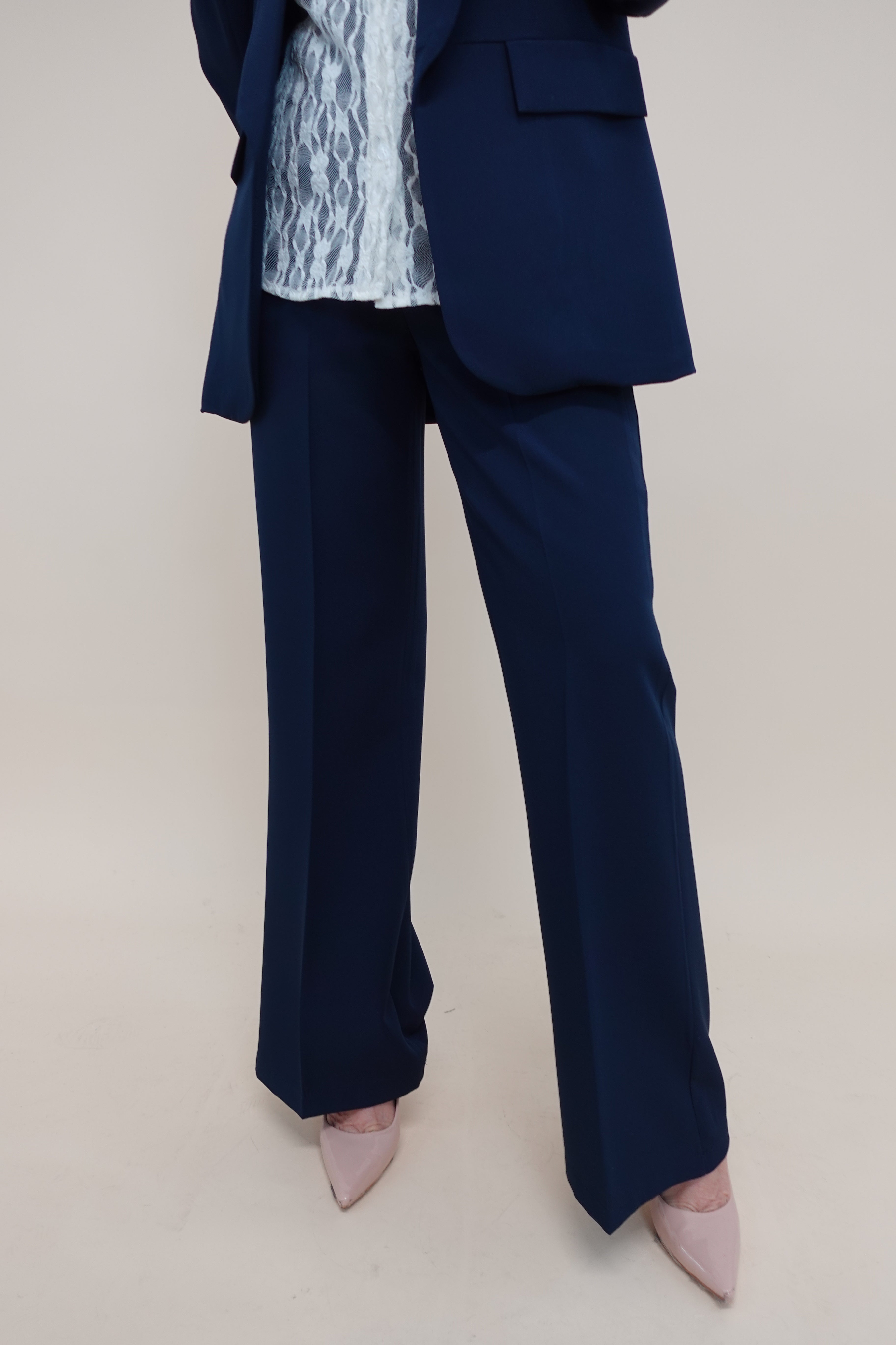 Pantalone cerimonia blu