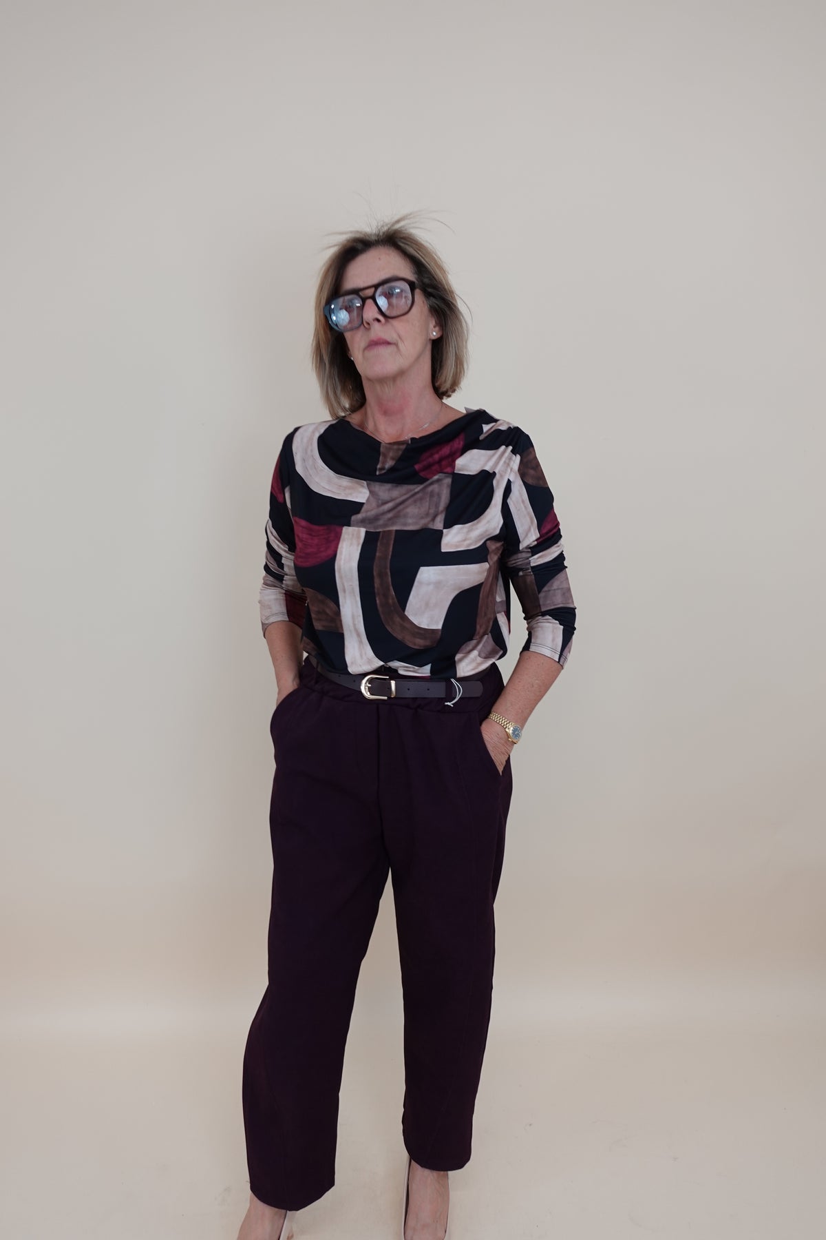 Maglia Paint Bordeaux