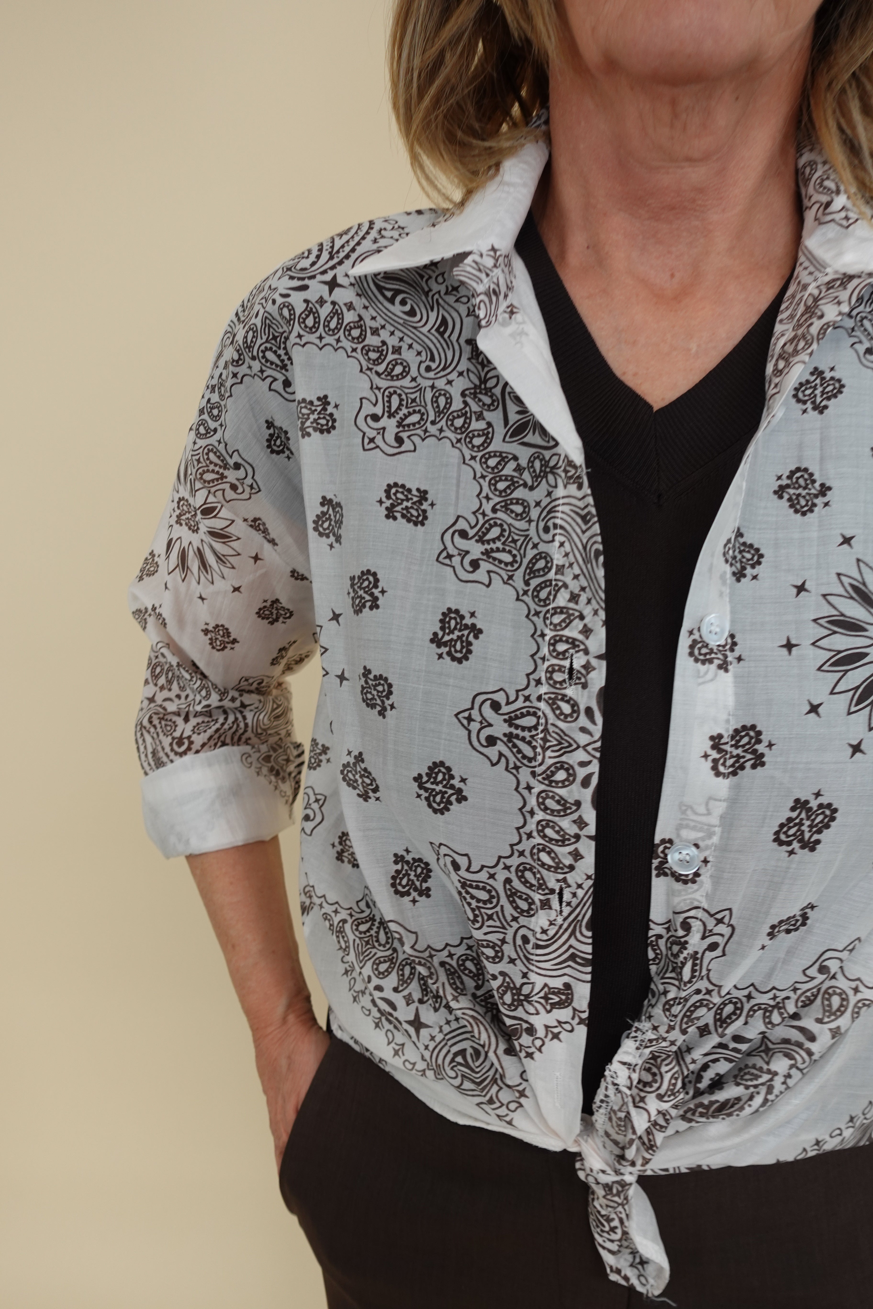 Camicia Bandana Panna