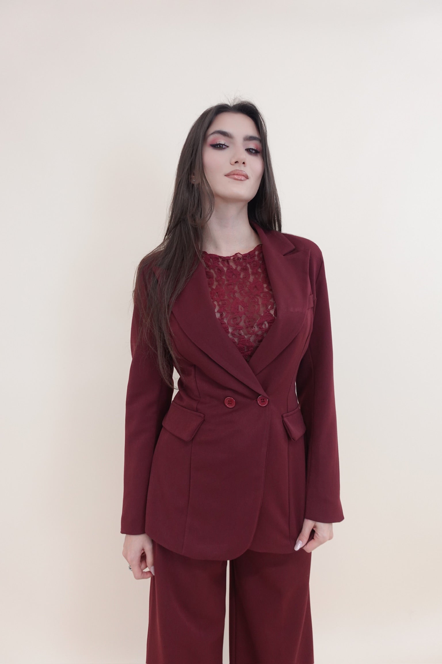 Giacca Lacci Bordeaux