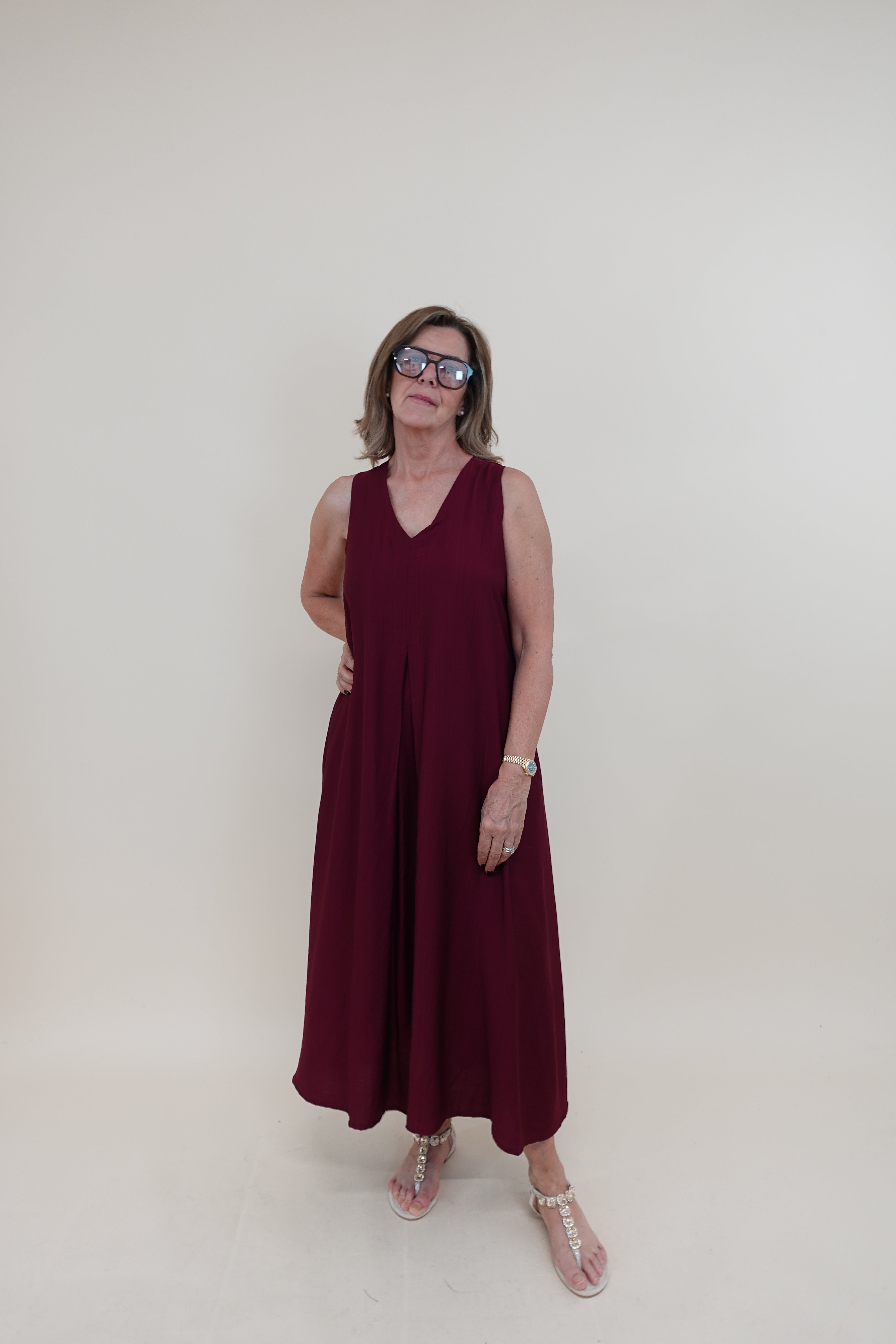 Abito Maddalena Bordeaux