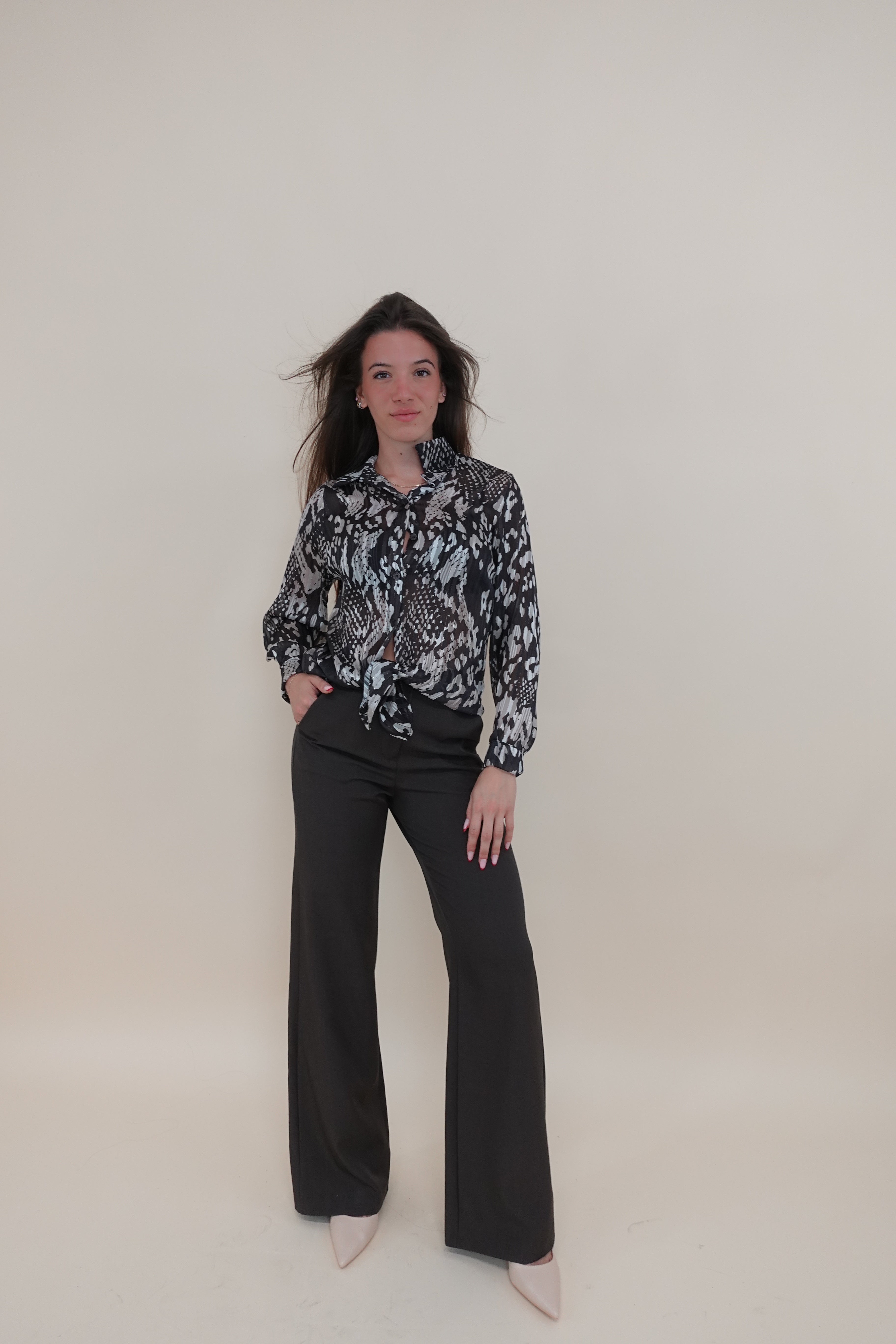 Camicia Valentina Marrone