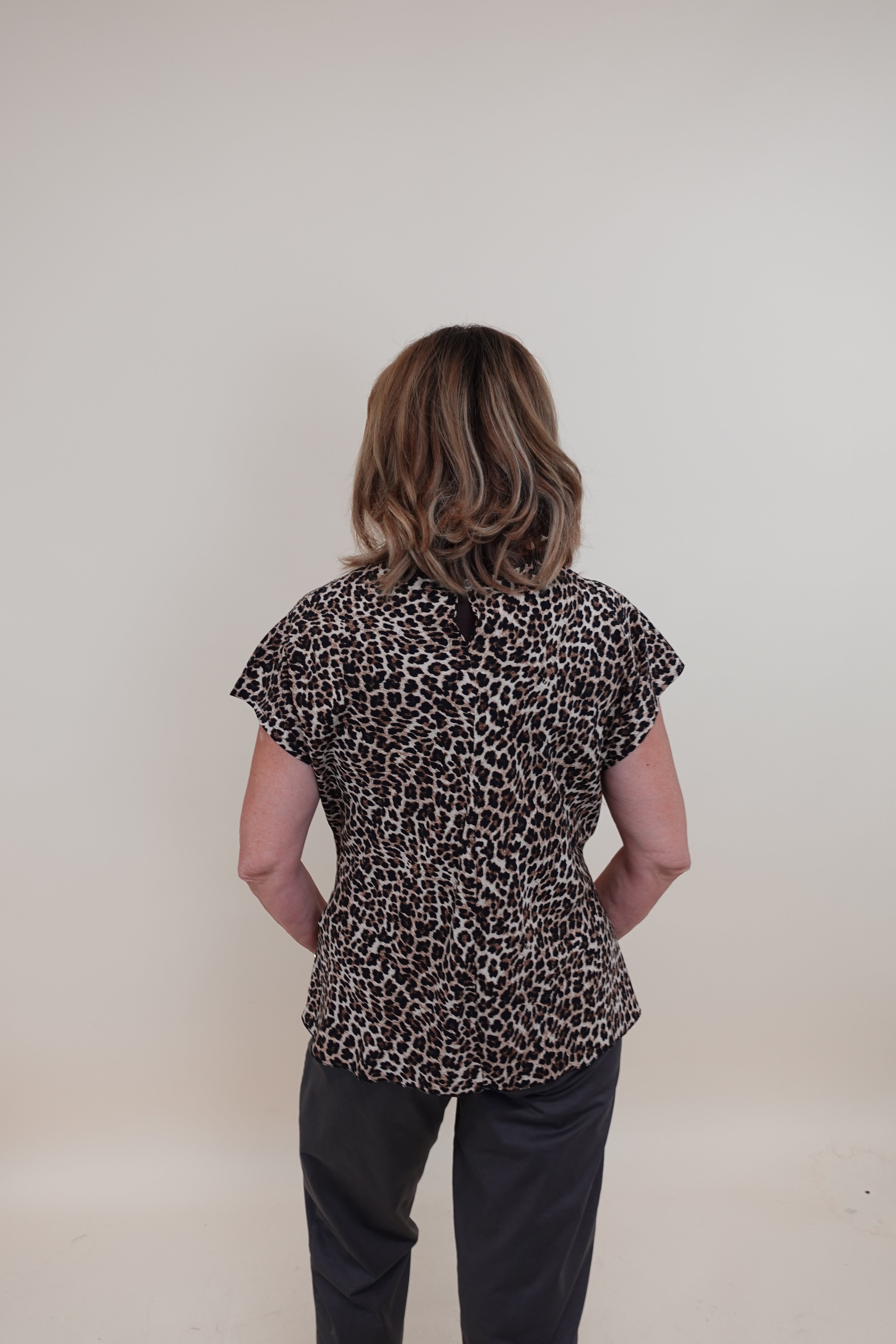 Camicia Nodo Leopardata