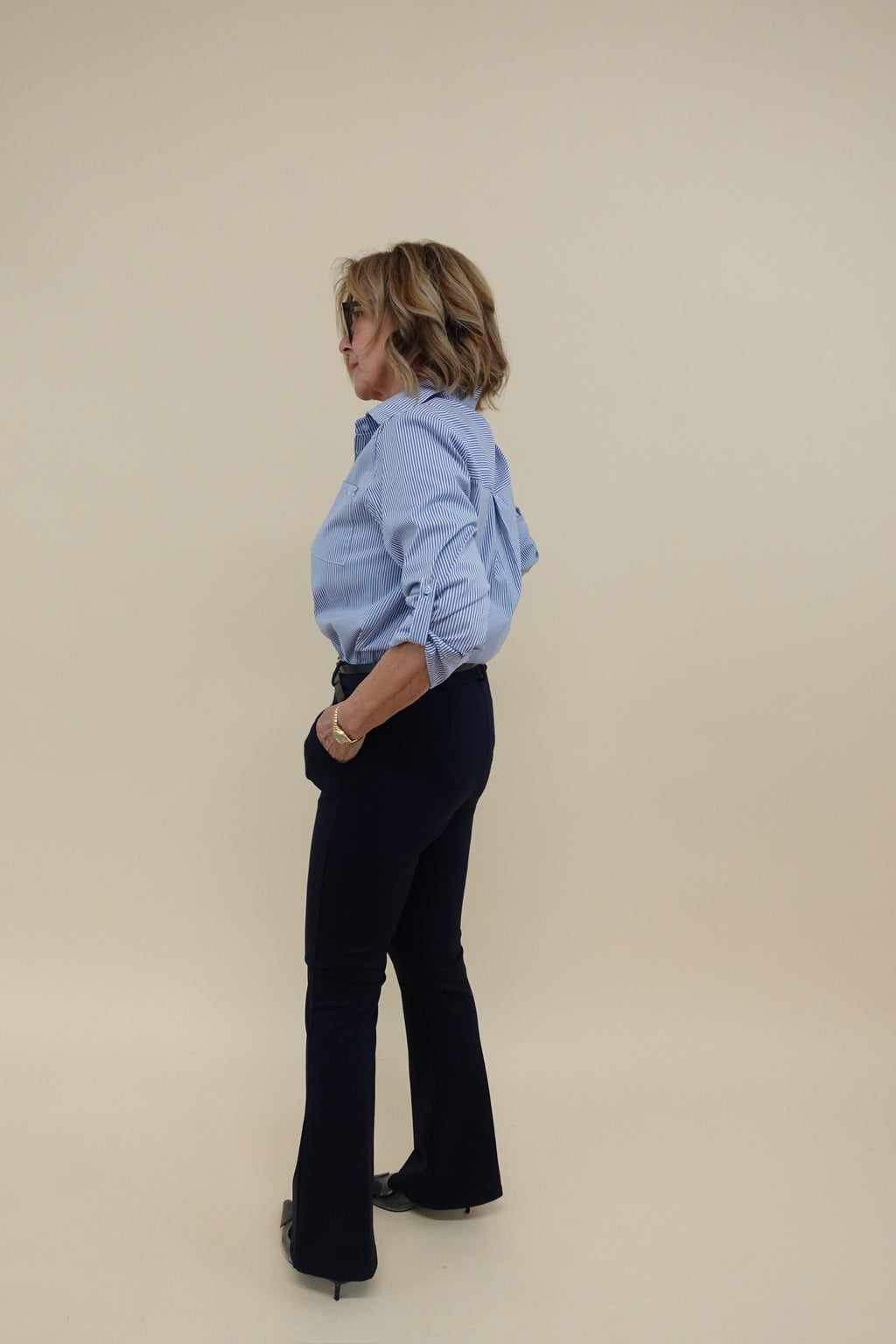 Pantalone punto milano Zampa blu