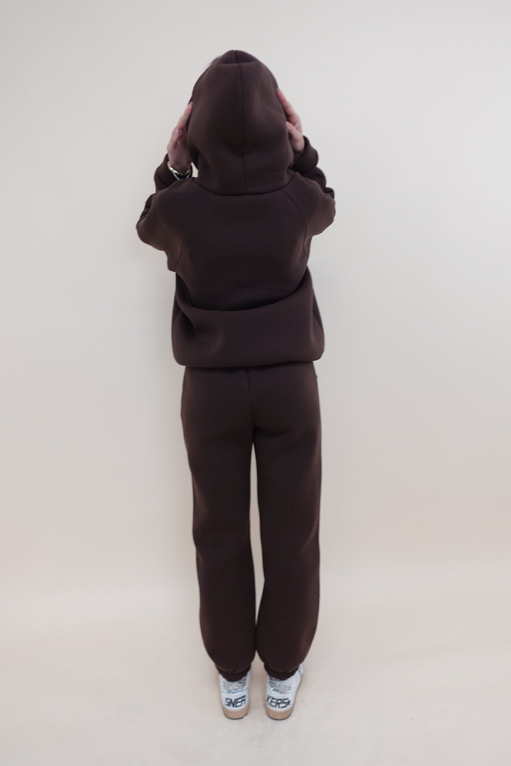 Felpa School Marrone