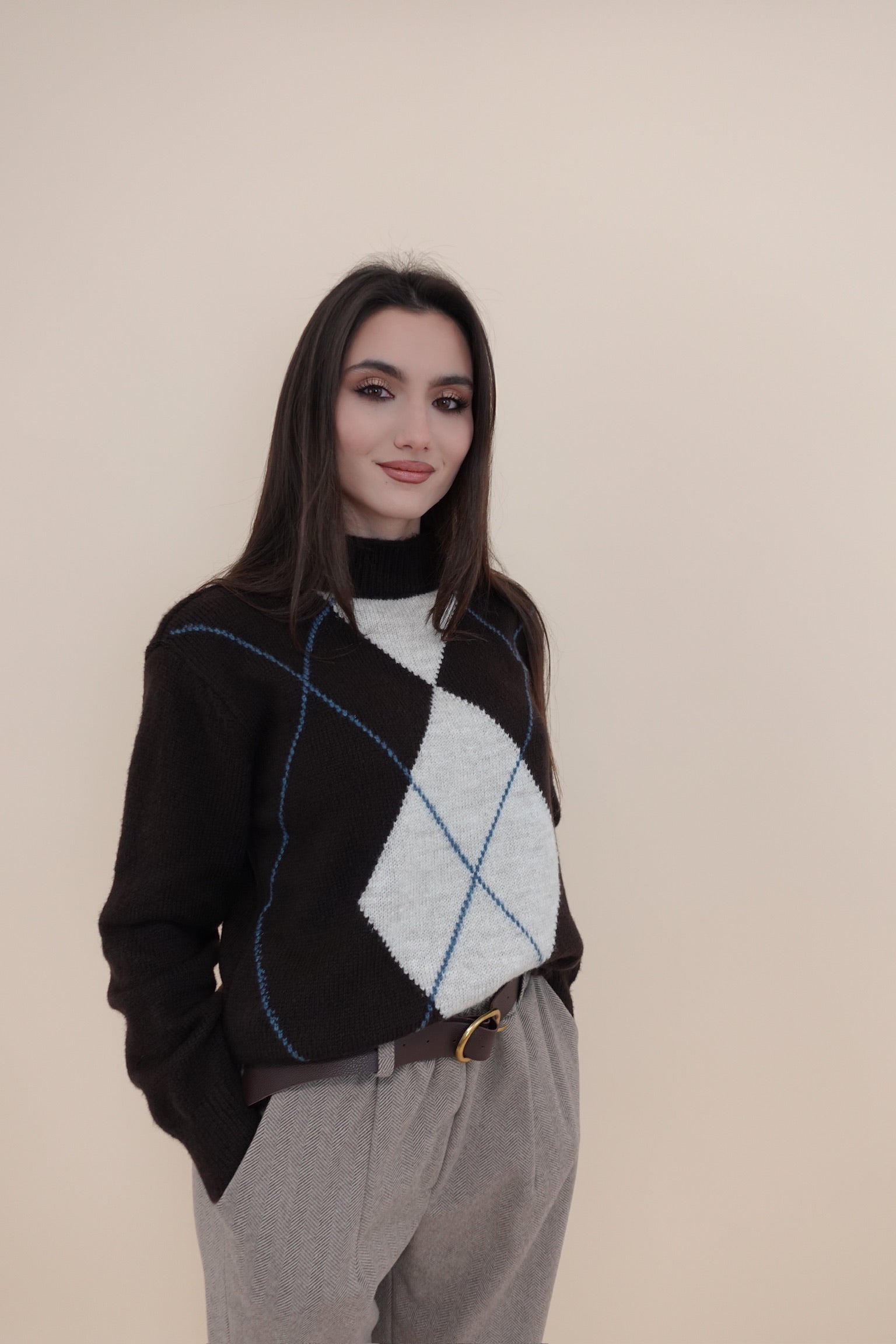 Maglione Lorena Marrone