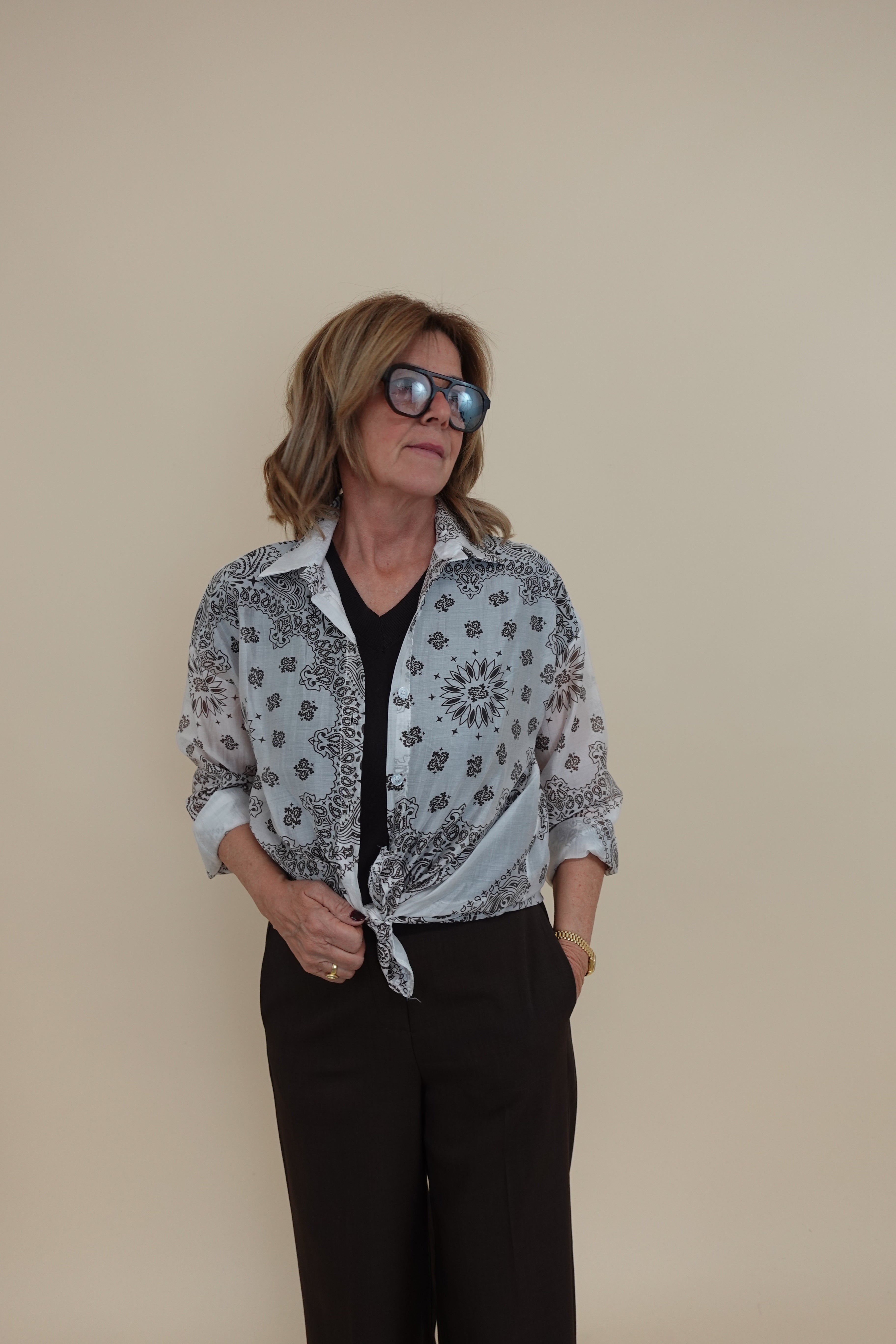 Camicia Bandana Panna