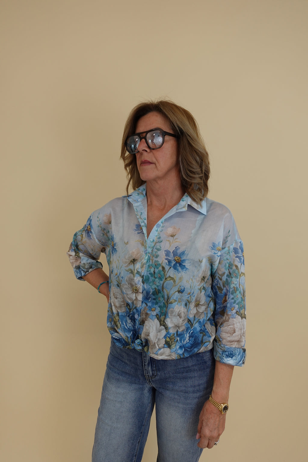 Camicia Primavera Azzurra