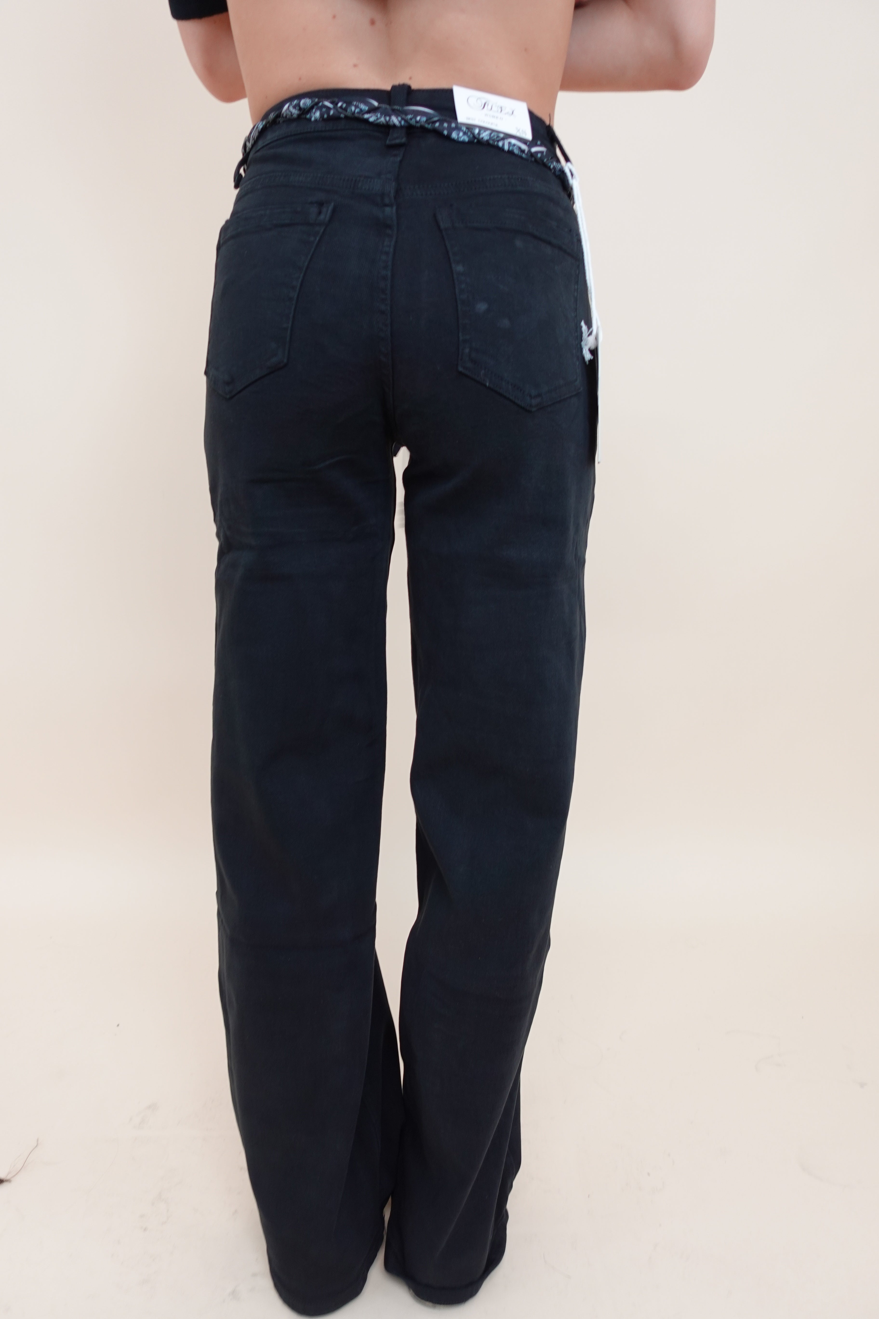 Jeans palazzo nero