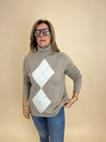 Maglione Rombi Beige