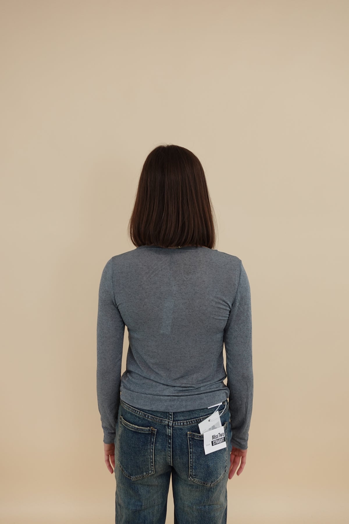 Maglia Misto Cashmere Grigio