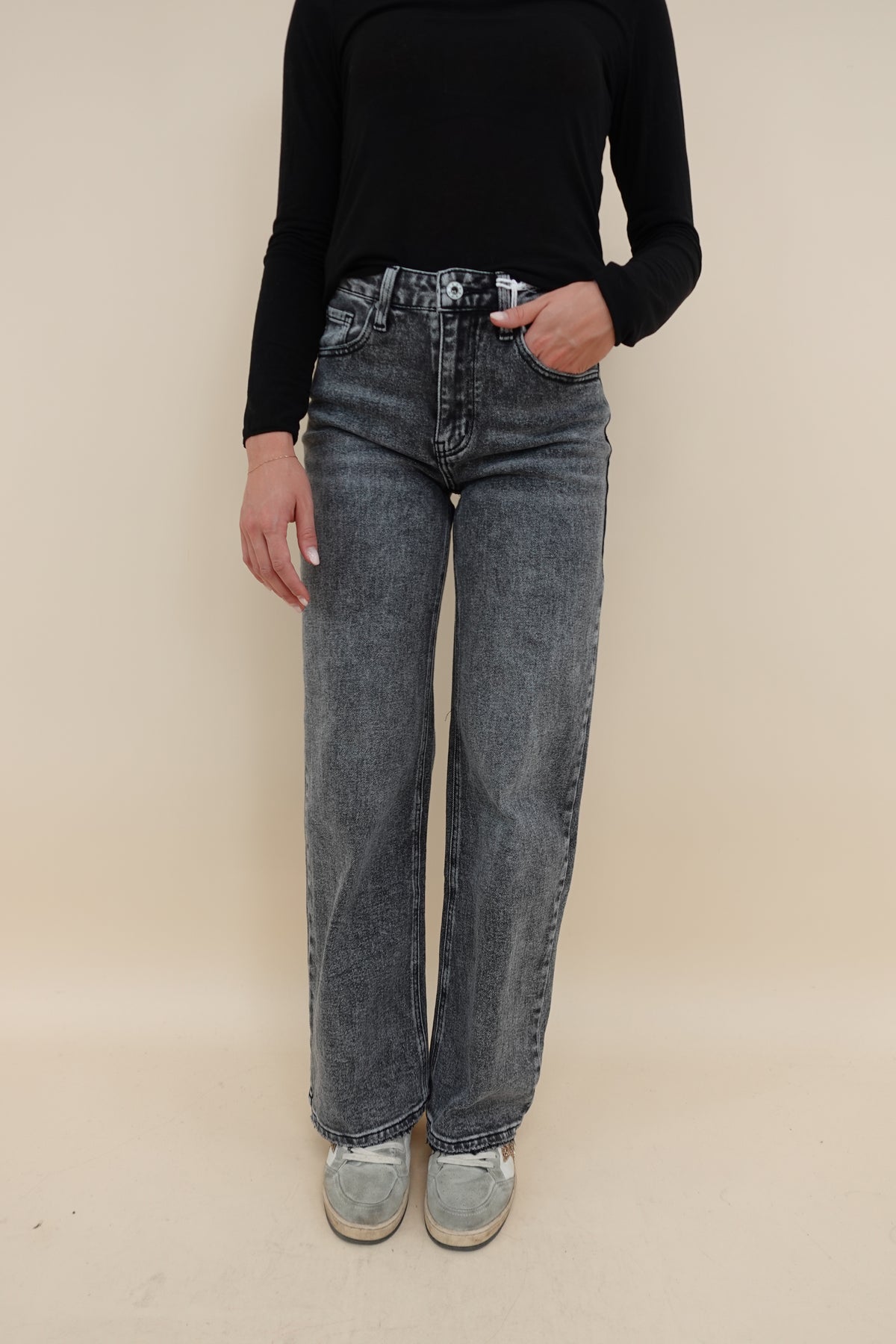 Jeans Palazzo Grigio
