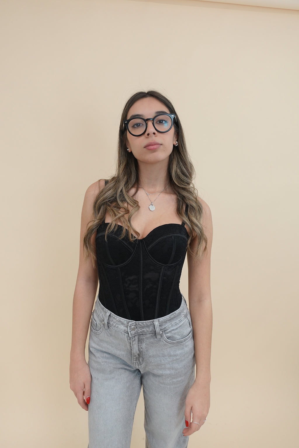 Corsetto Pizzo Black