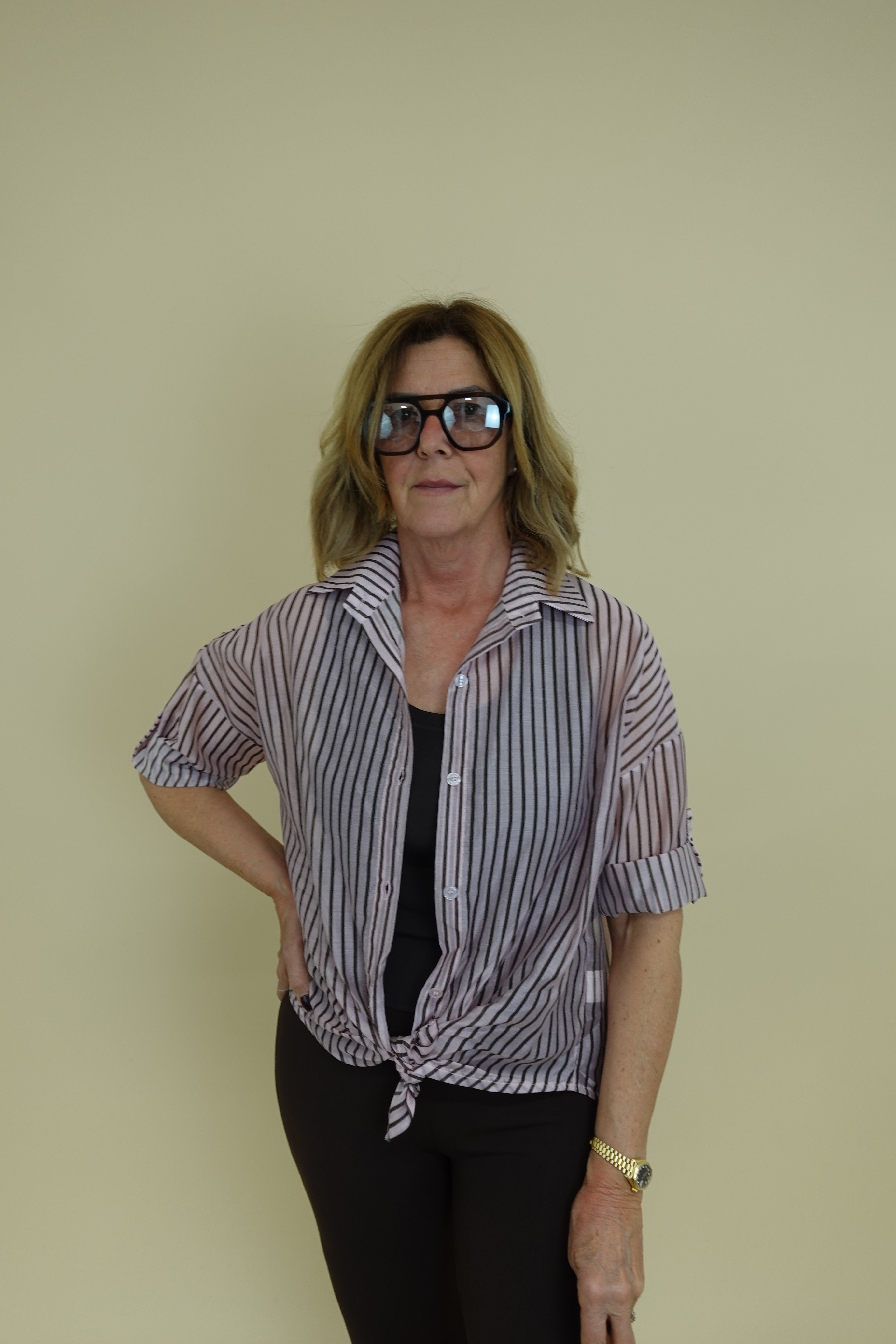 Camicia Line Rosa