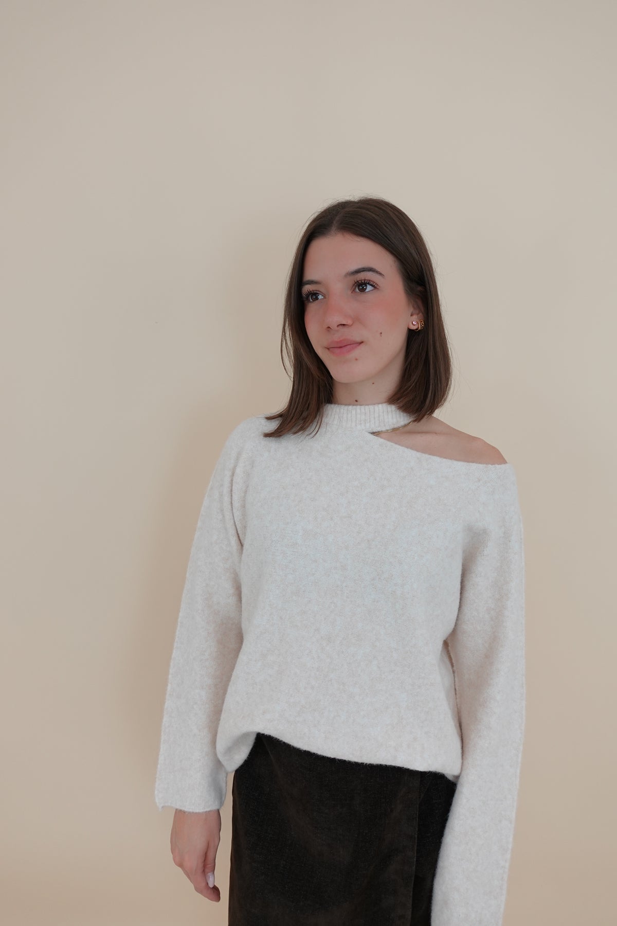 Maglione Cut Beige