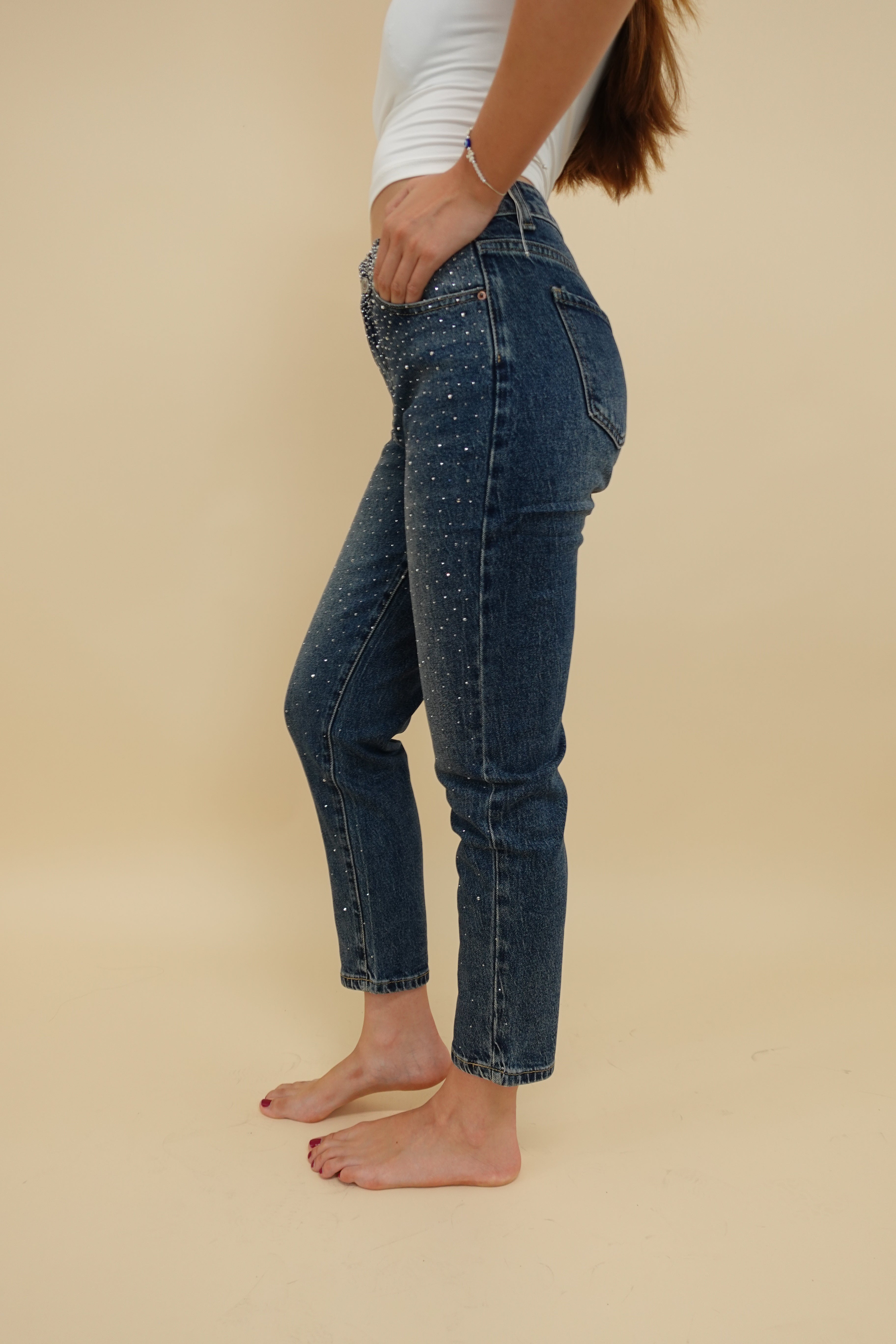 Jeans Momfit Shine
