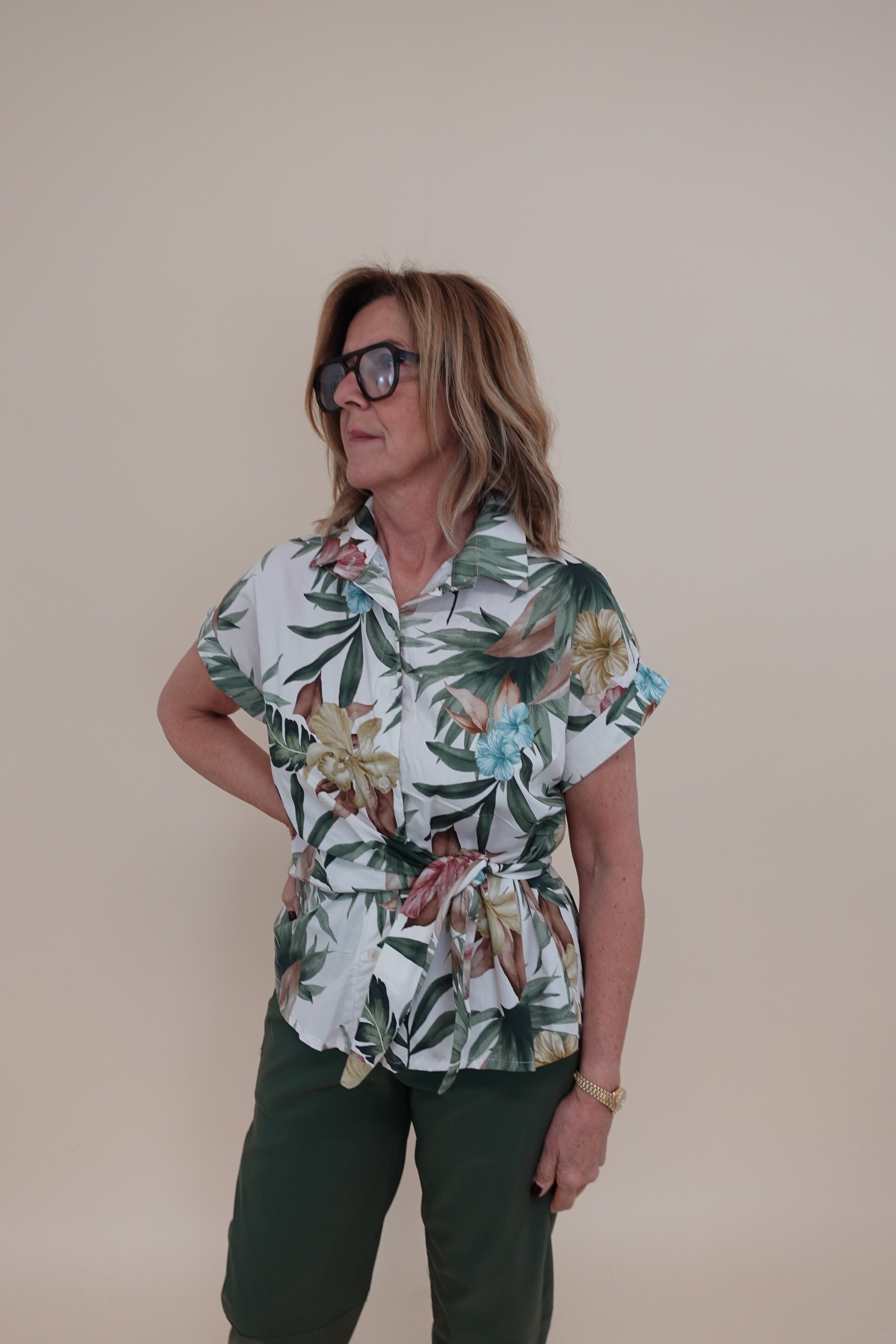 Camicia Hawaii Verde