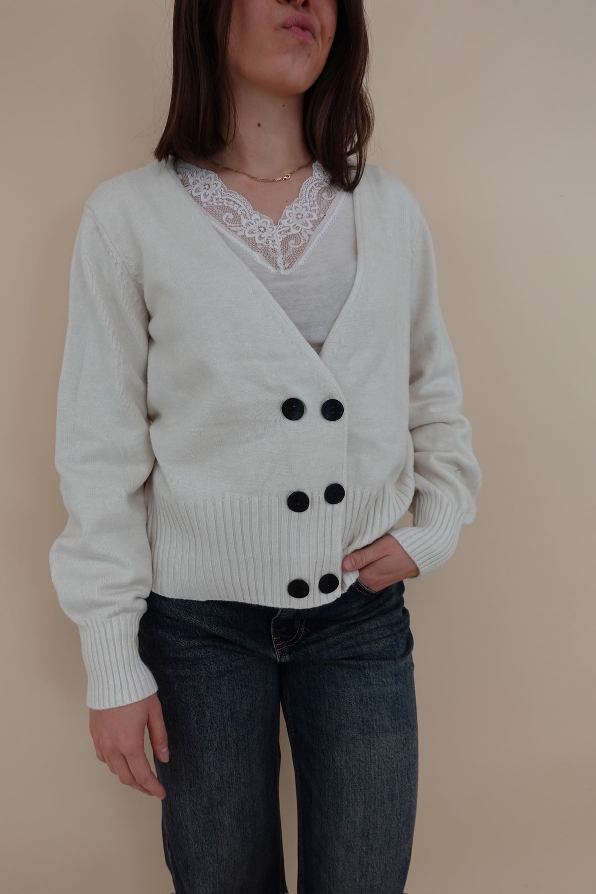 Cardigan Teresa Panna