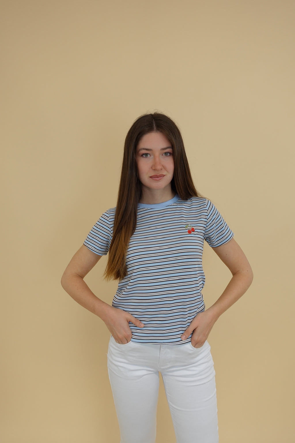 T- Shirt Cherry Azzurra